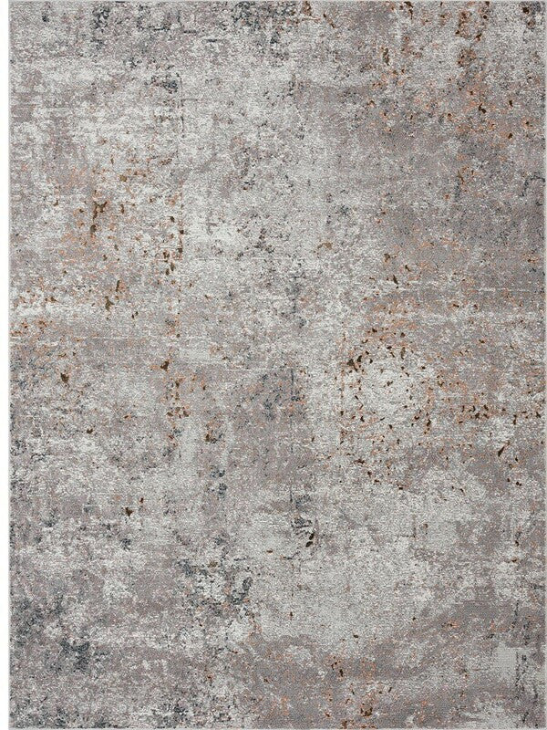 8’ x 10’ Light Gray Modern Abstract Area Rug