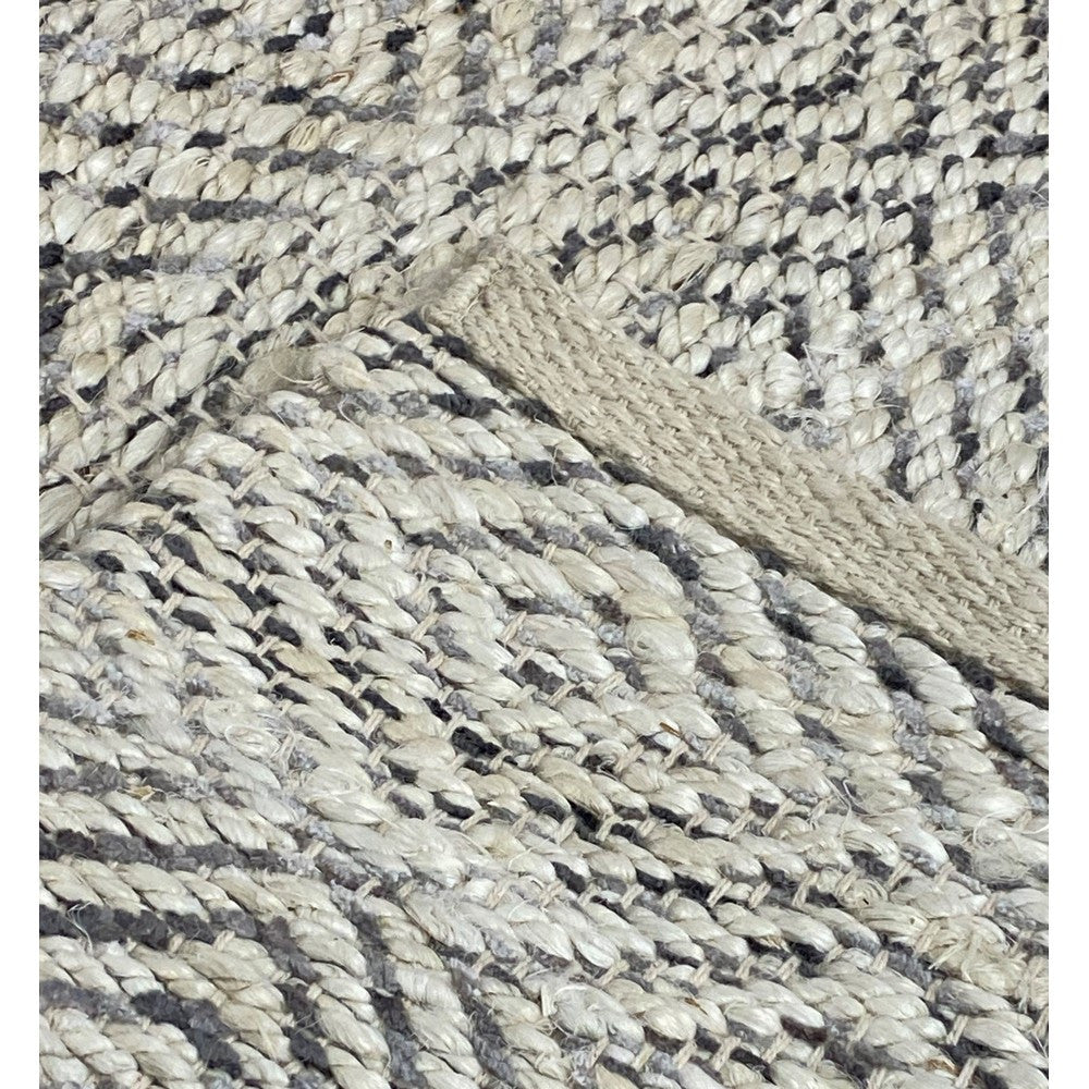 2' X 5' Gray Dhurrie Hand Woven Area Rug