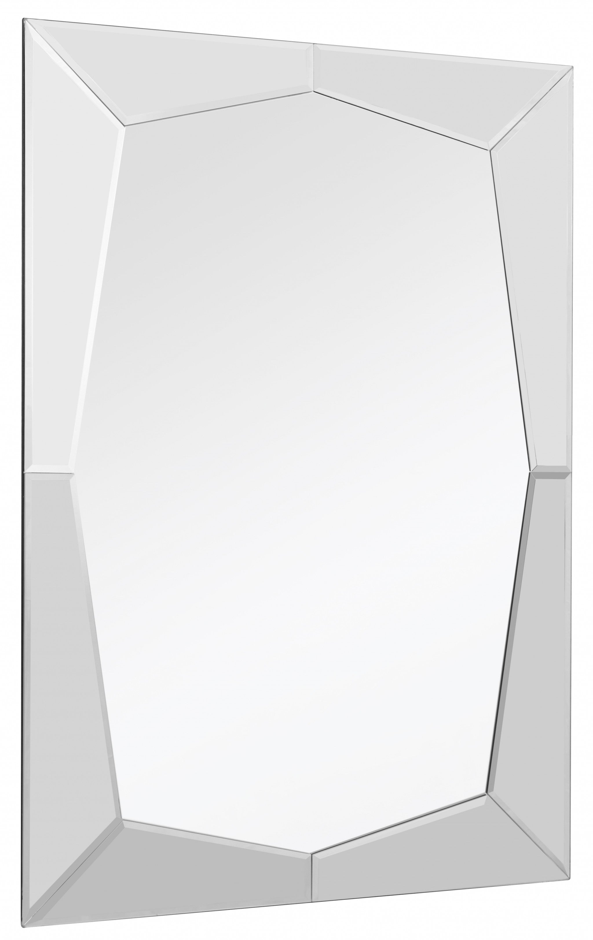 Clear Rectangle Accent Glass Mirror