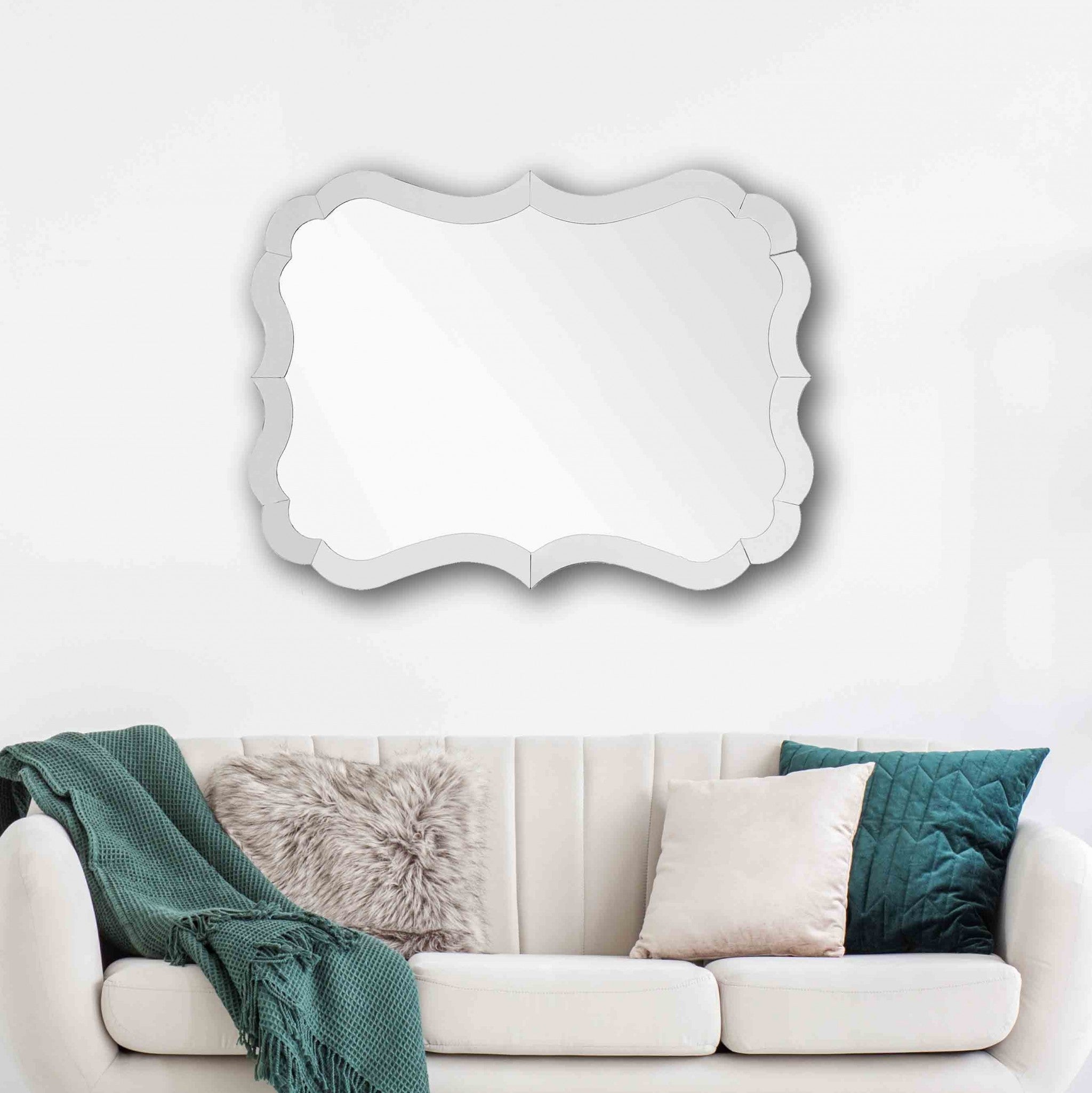 Clear Novelty Accent Glass Mirror