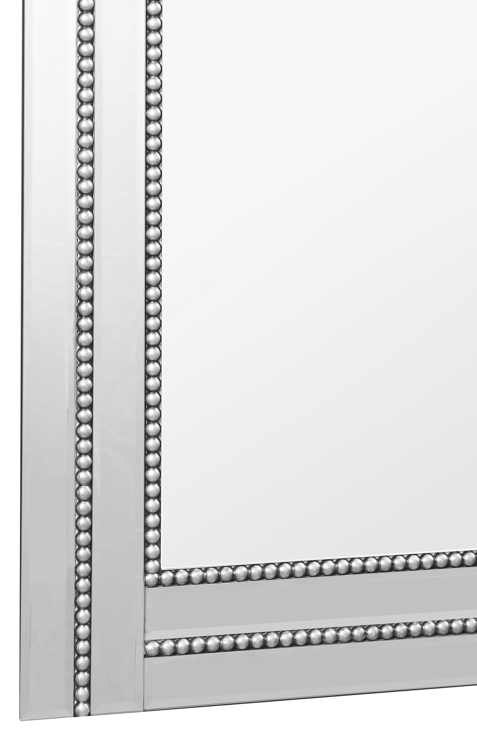 Silver Rectangle Accent Glass Mirror