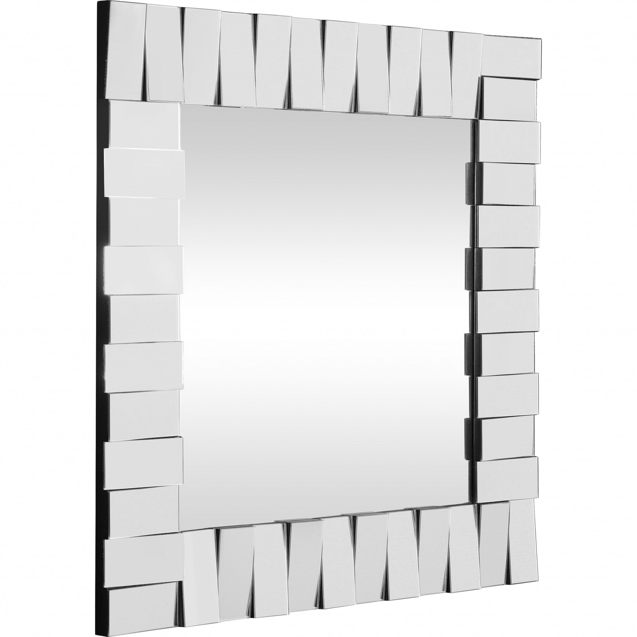 Clear Square Accent Glass Mirror