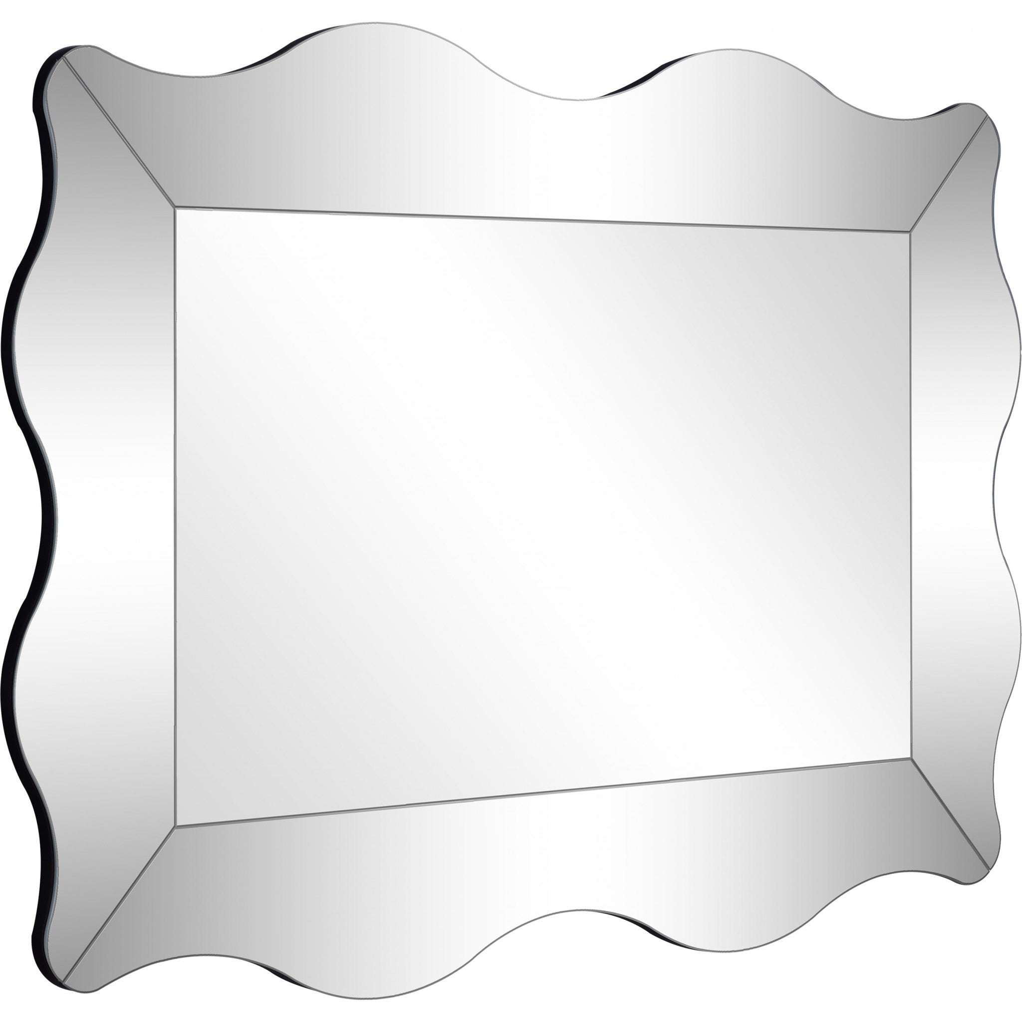 Clear Novelty Accent Glass Mirror