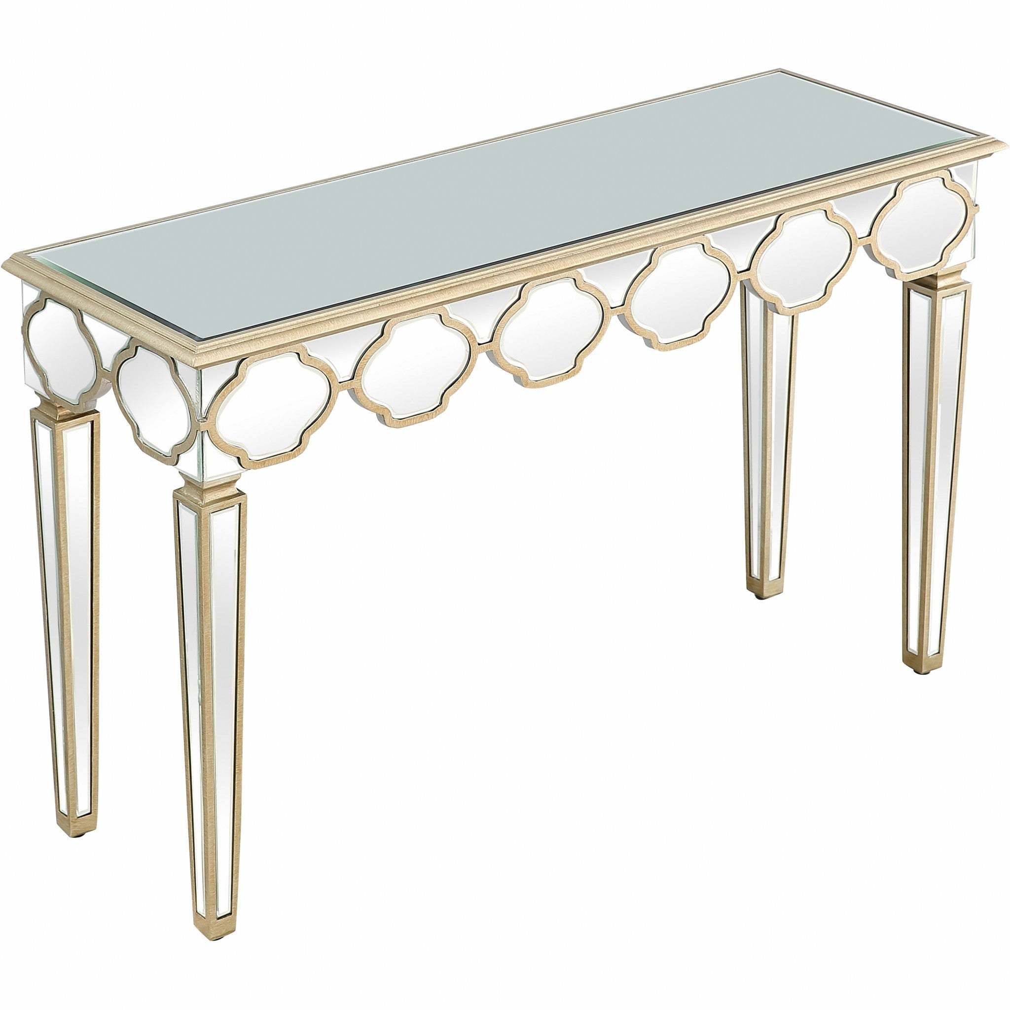 Scalloped Edge Console Table