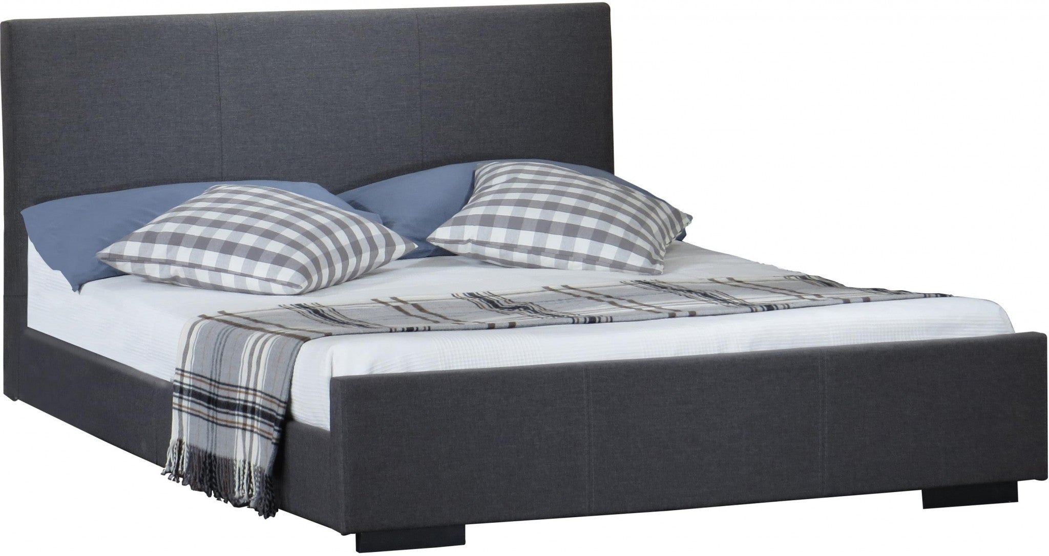 Grey Platform King Bed