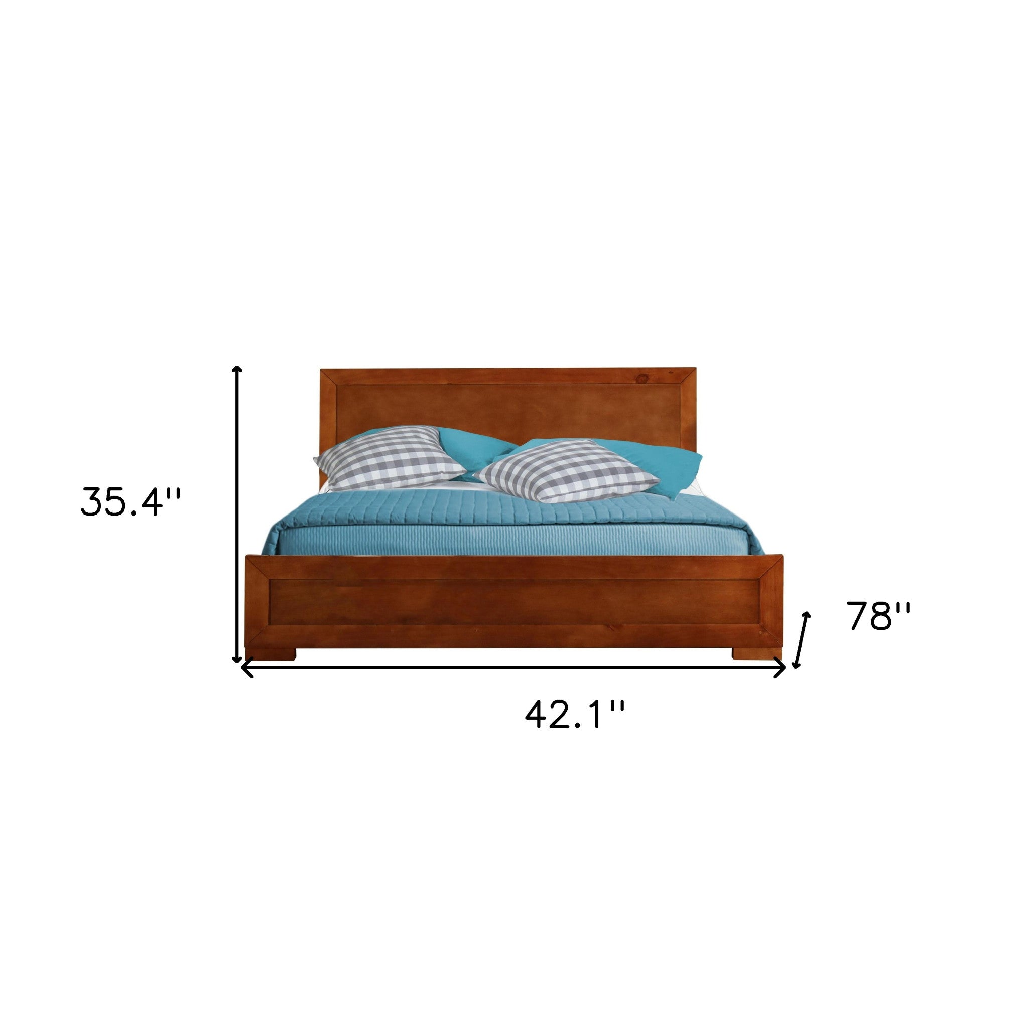 Cherry Wood Twin Platform Bed