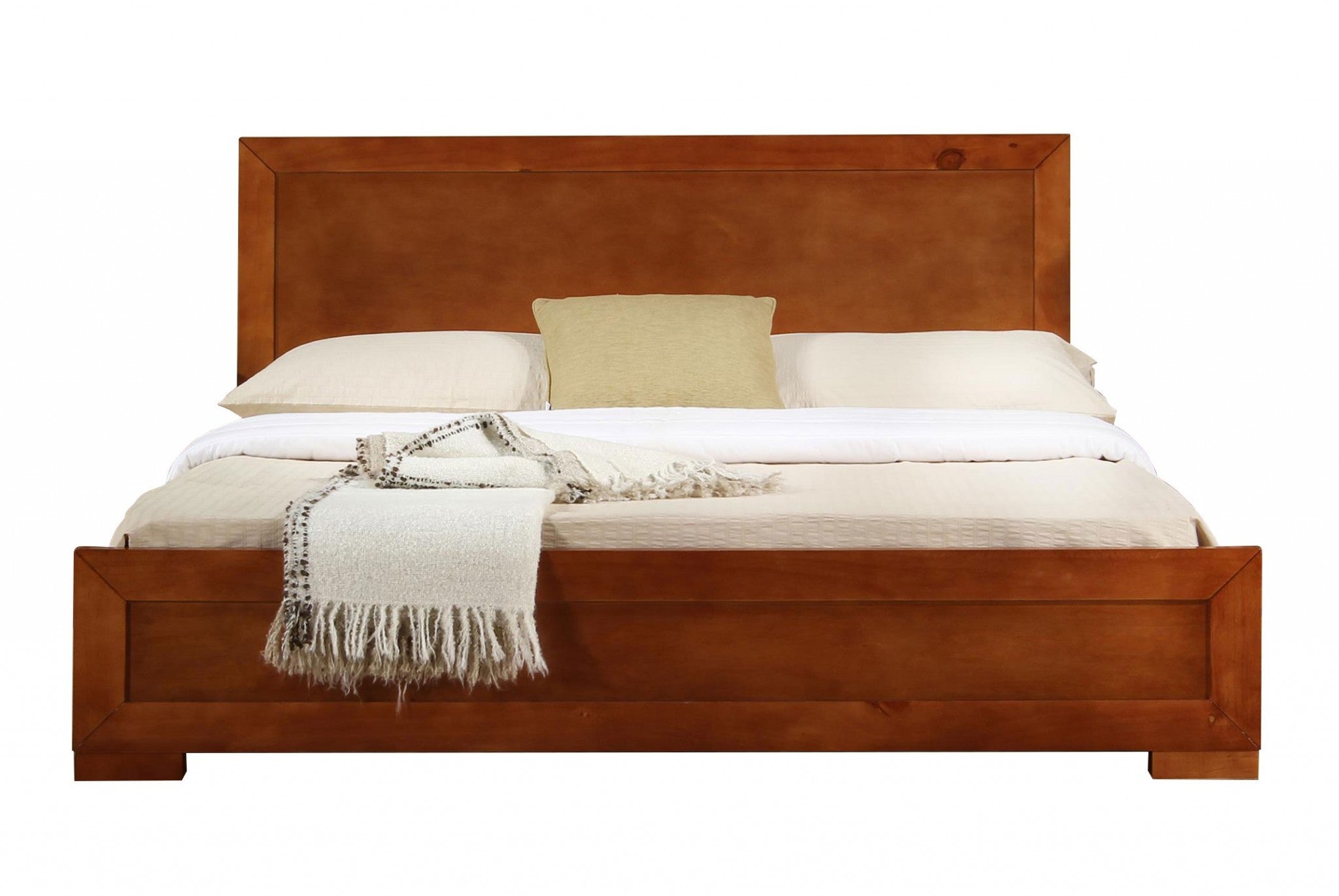 Cherry Wood Twin Platform Bed