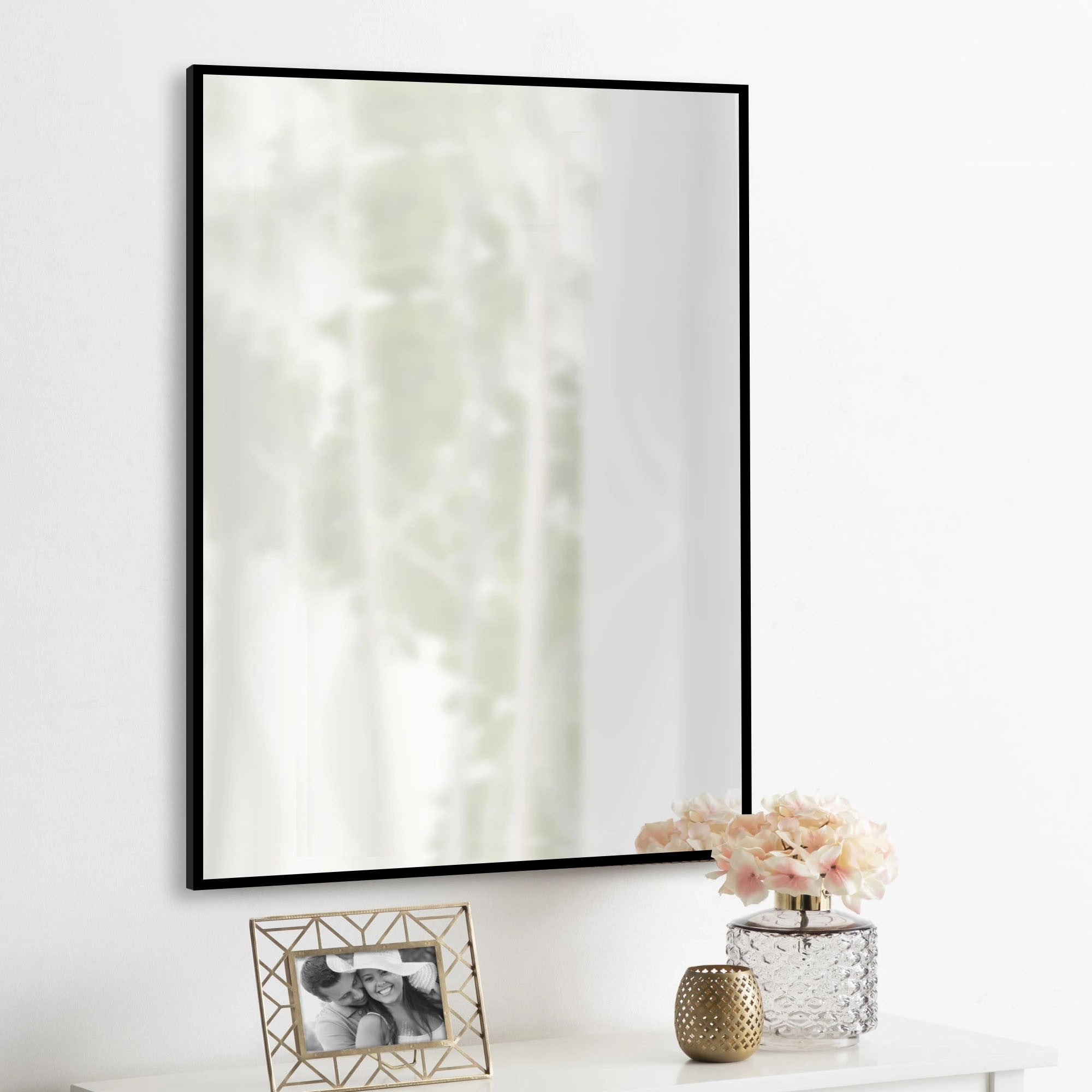 Minimal Black Wall Mirror