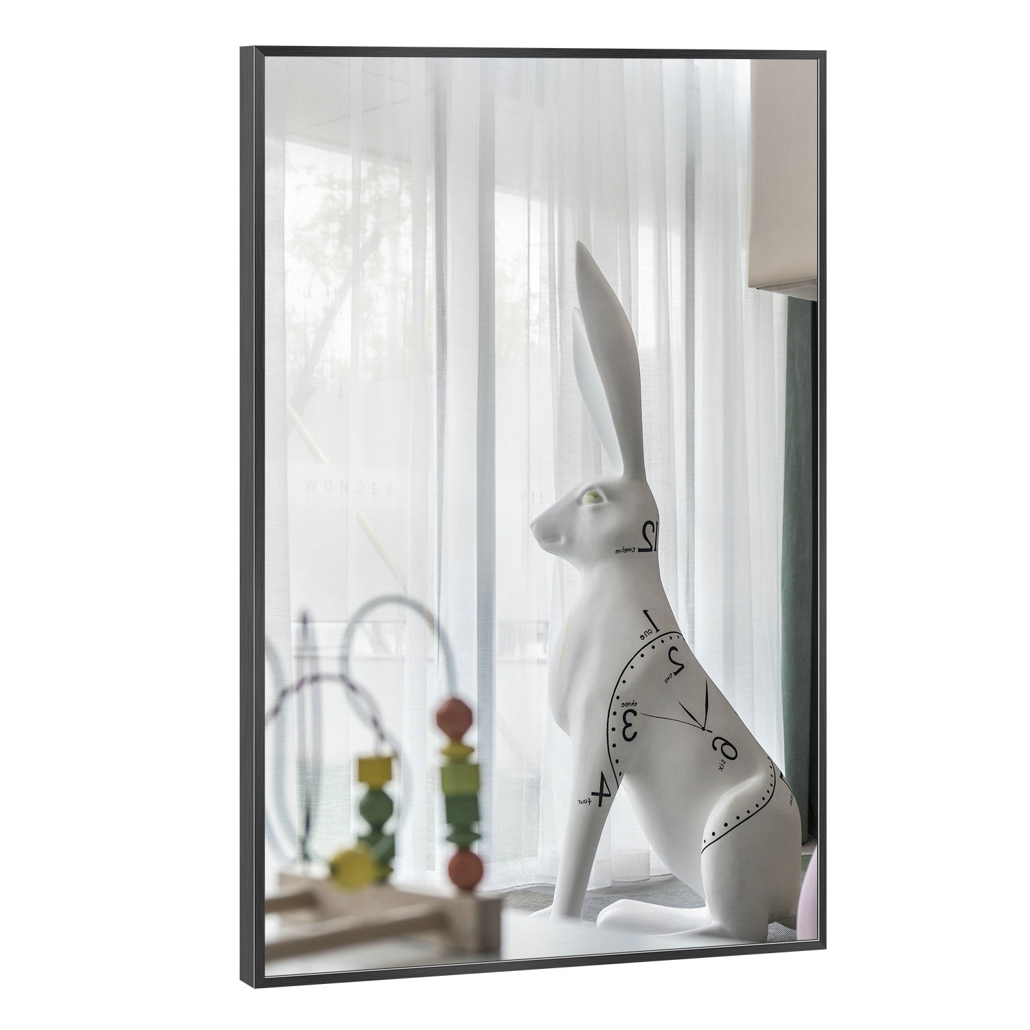 Black Rectangular Wall Mirror