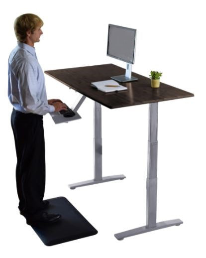 Premier 52" White Dual Motor Electric Office Adjustable Standing Desk