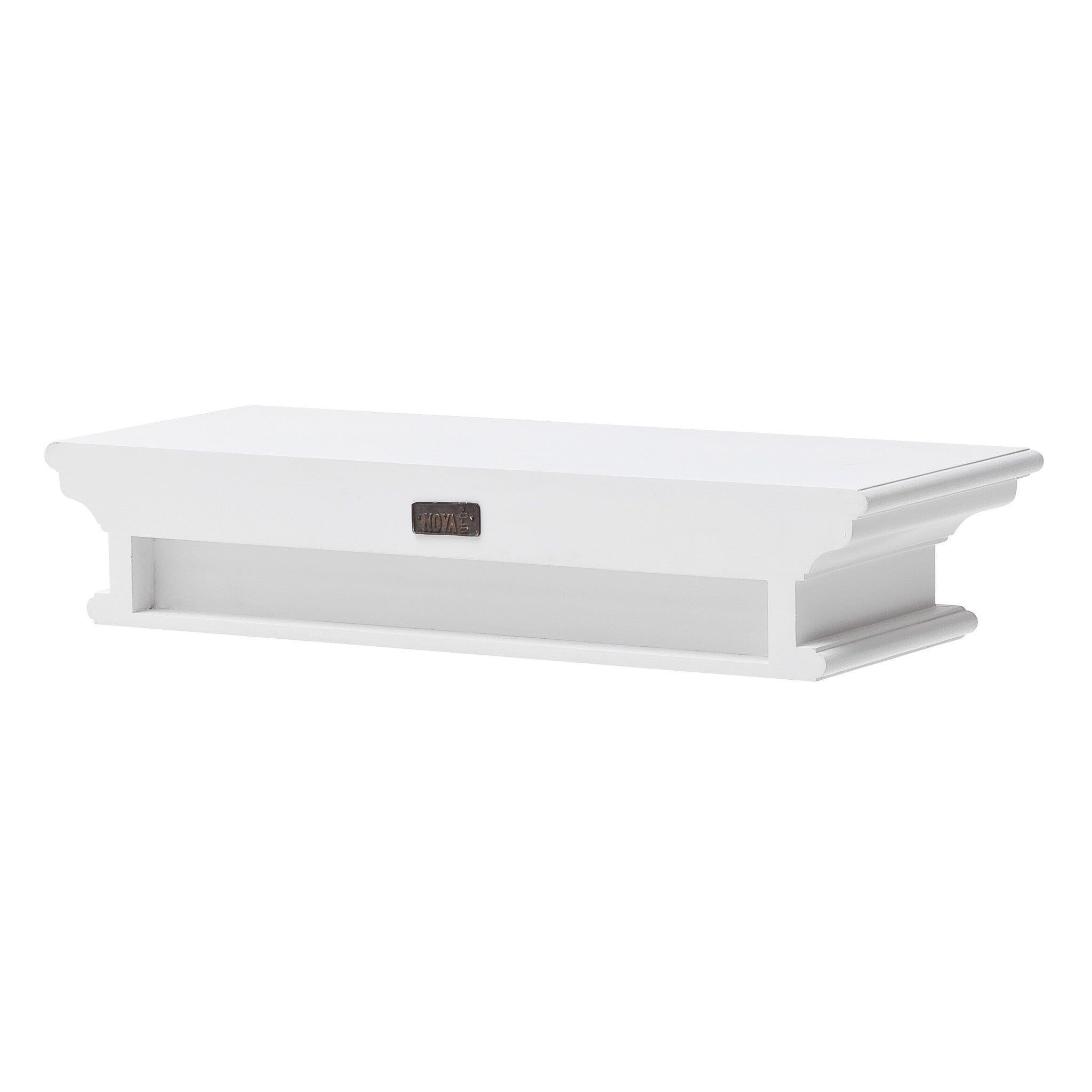 23" Classic White Floating Wall Shelf