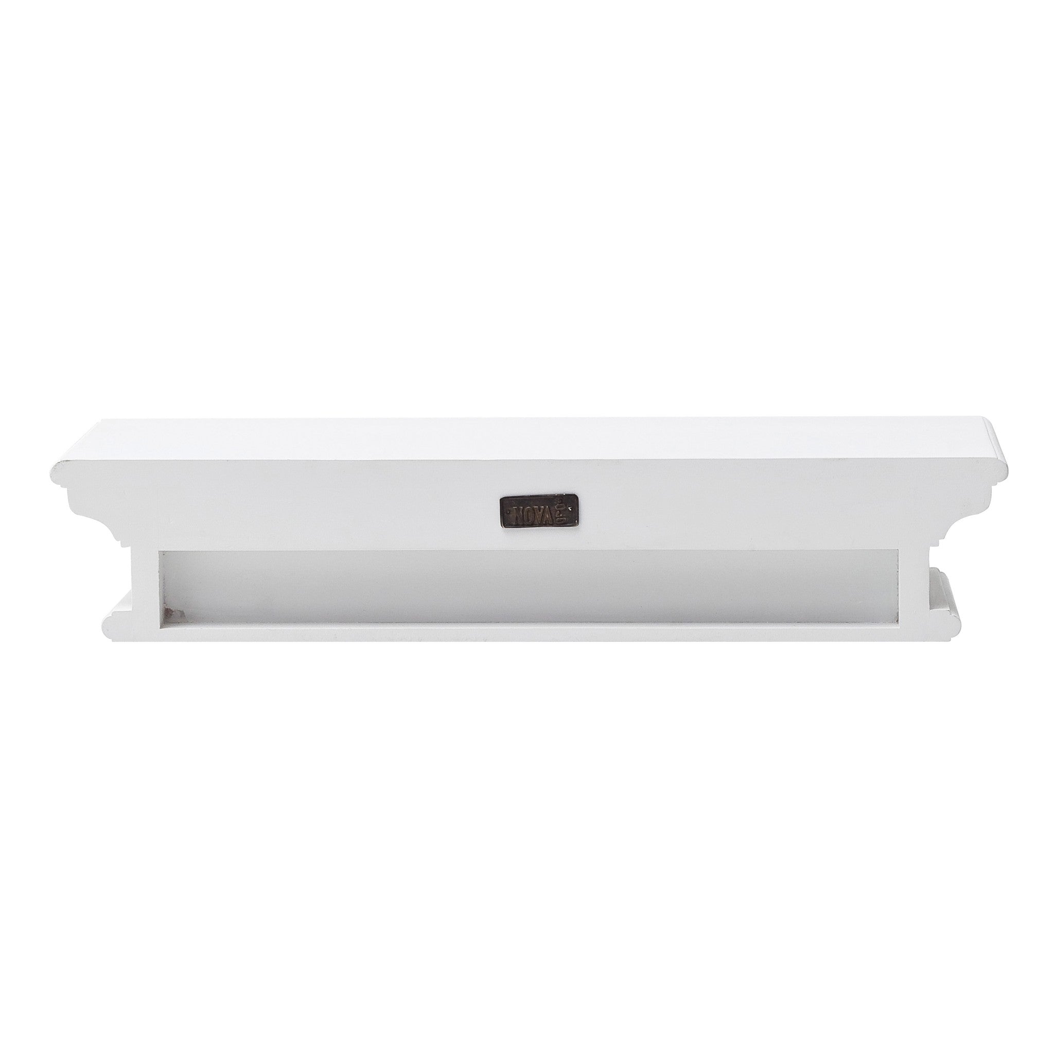 23" Classic White Floating Wall Shelf