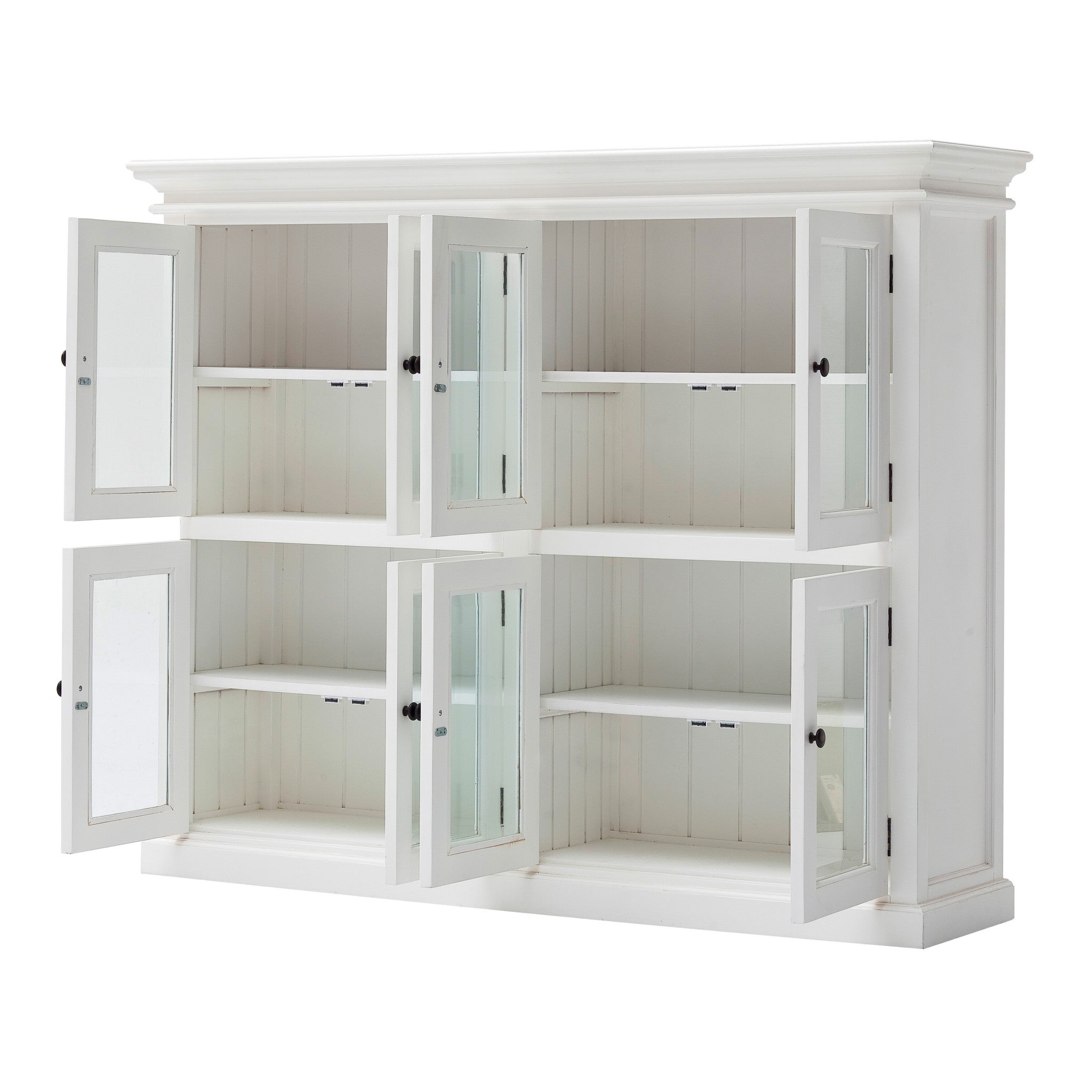 Classic White Two Level Mega Storage Cabinet