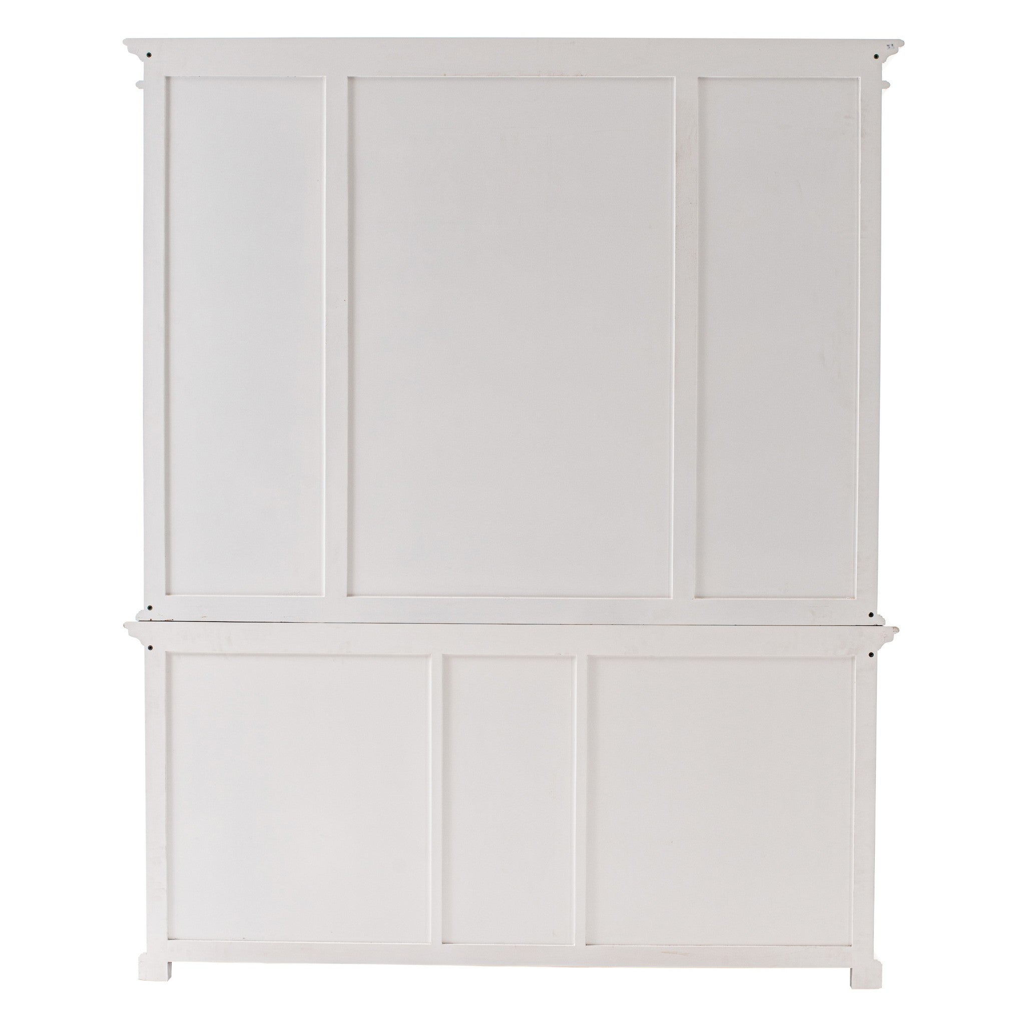 71" White Standard Dining Hutch With Twelve Drawers And Three Drawers