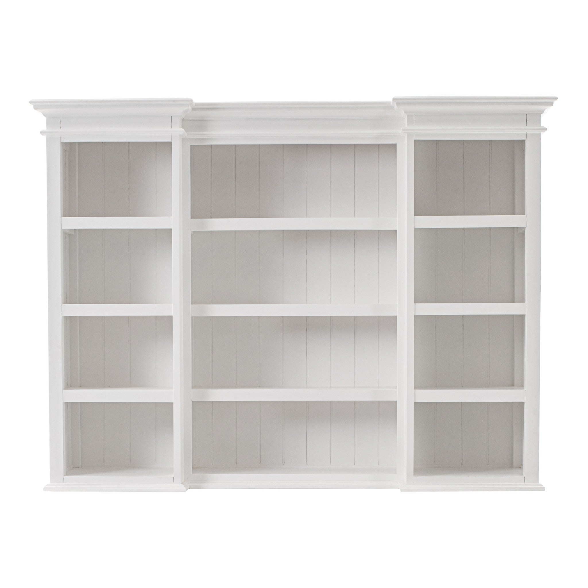 71" White Standard Dining Hutch With Twelve Drawers And Three Drawers