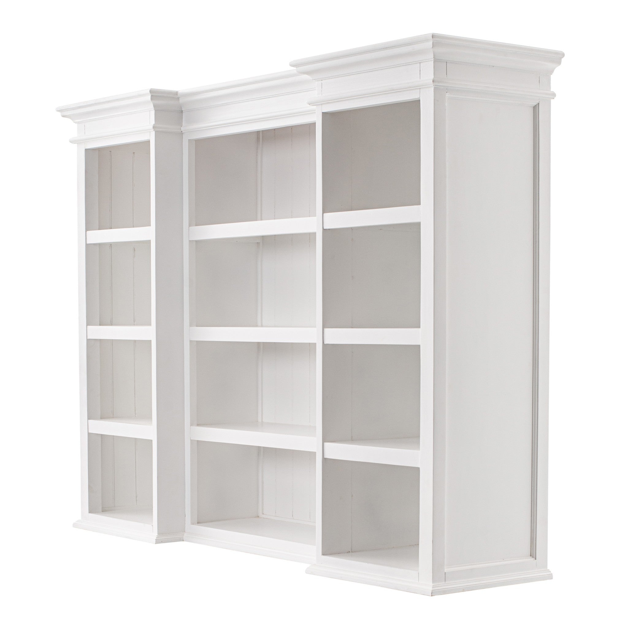 71" White Standard Dining Hutch With Twelve Drawers And Three Drawers