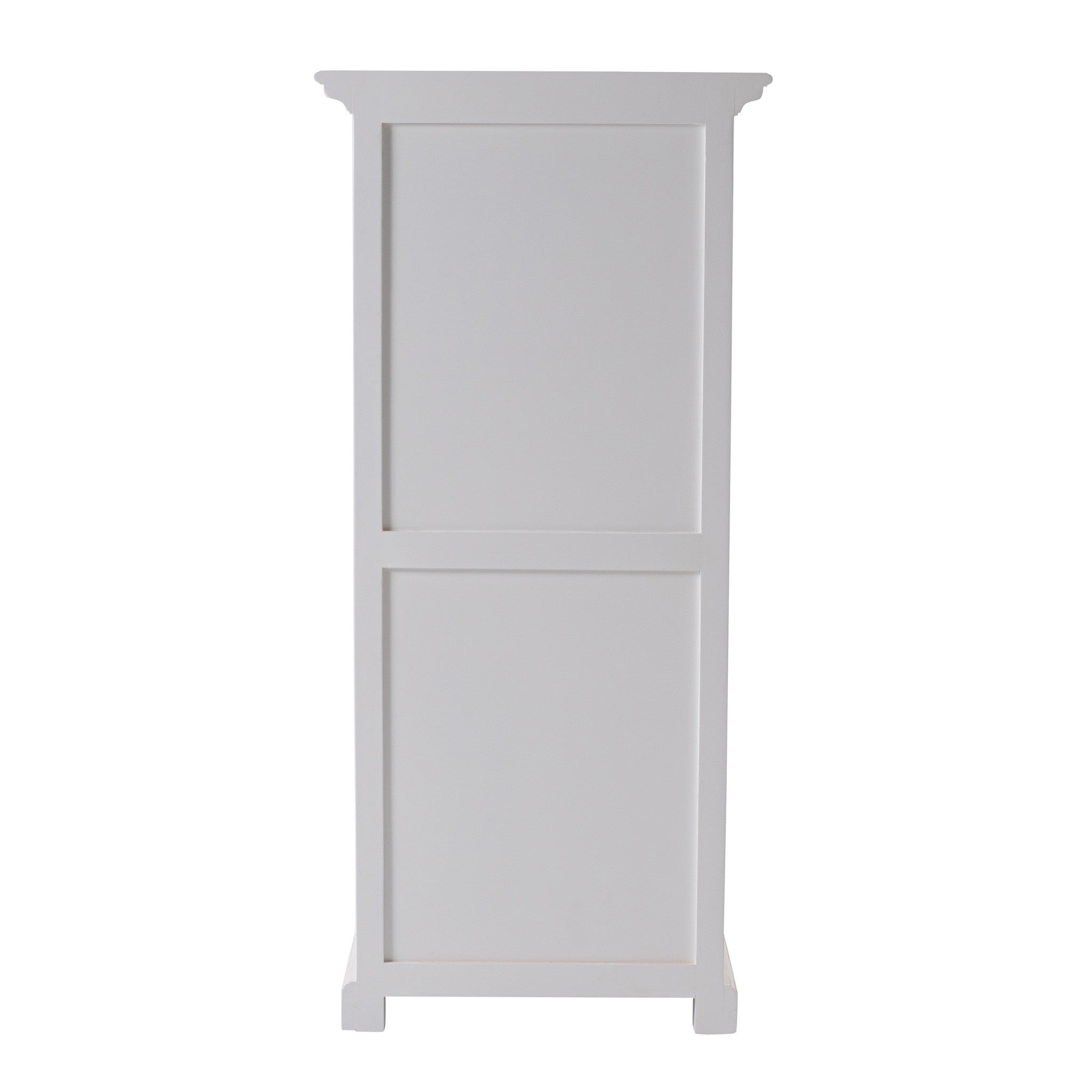 Classic White Storage Cabinet with Basket Set