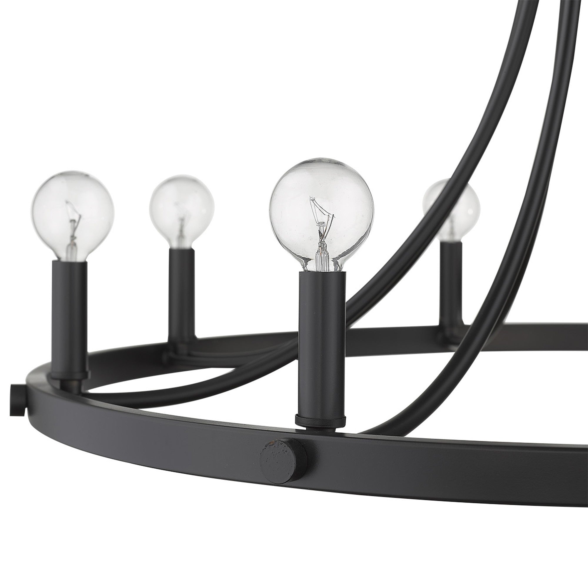 Sawyer 8-Light Matte Black Chandelier