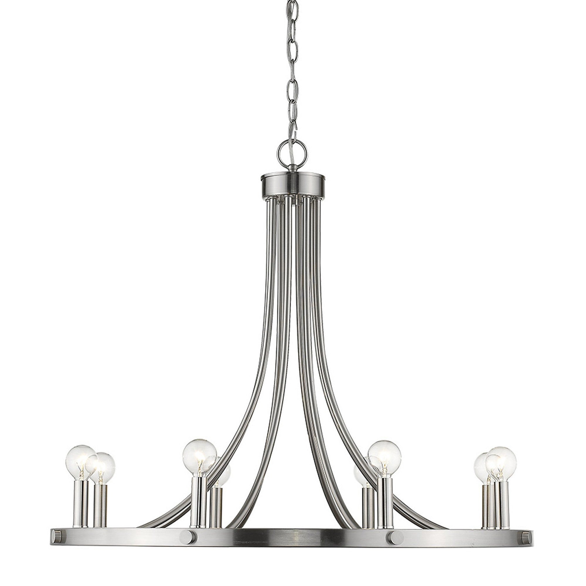 Sawyer 8-Light Satin Nickel Chandelier