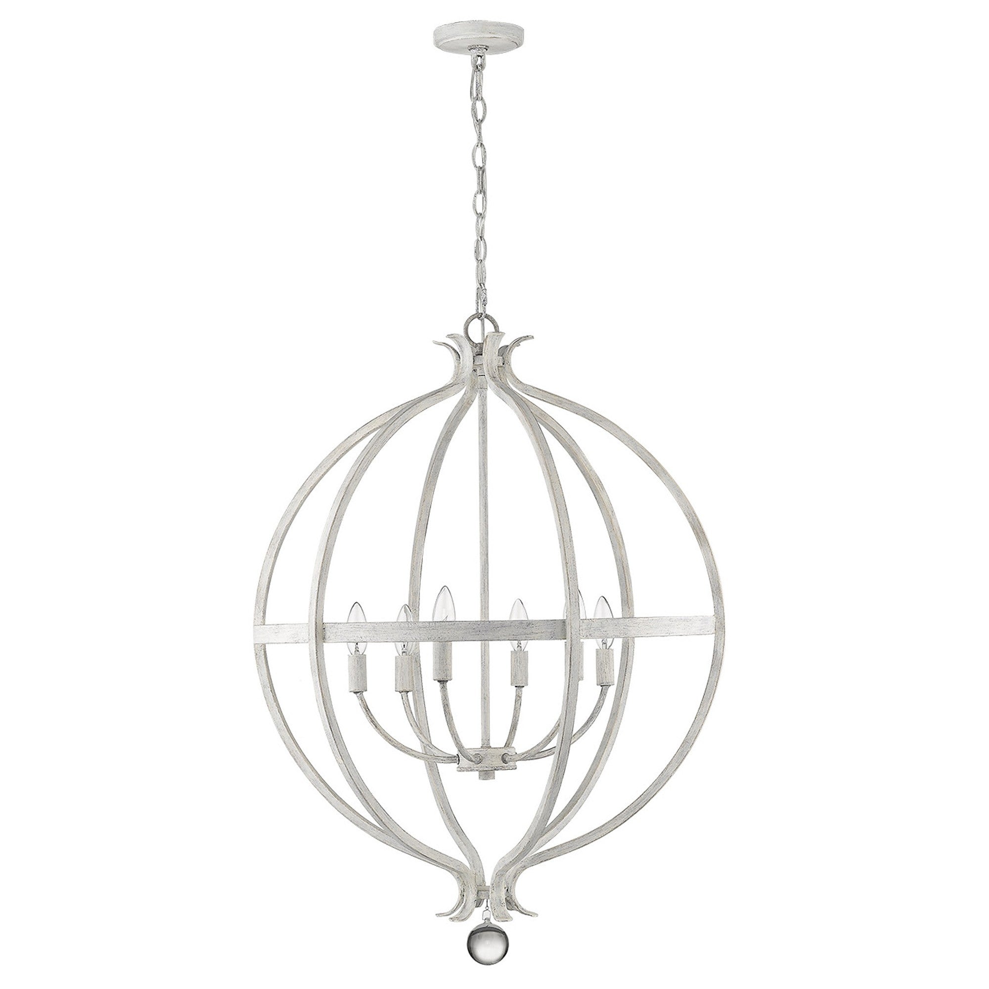 Callie 6-Light Country White Pendant