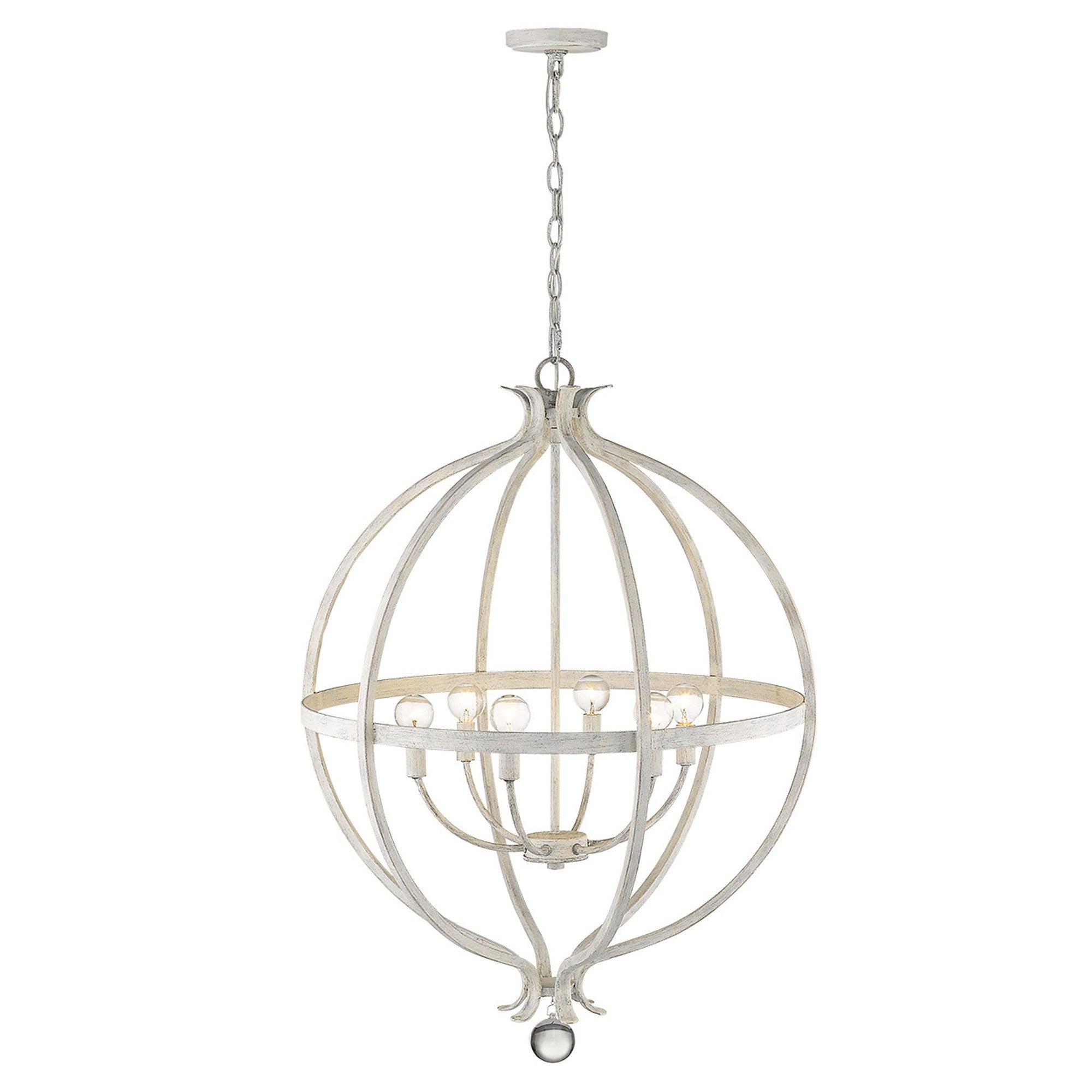 Callie 6-Light Country White Pendant