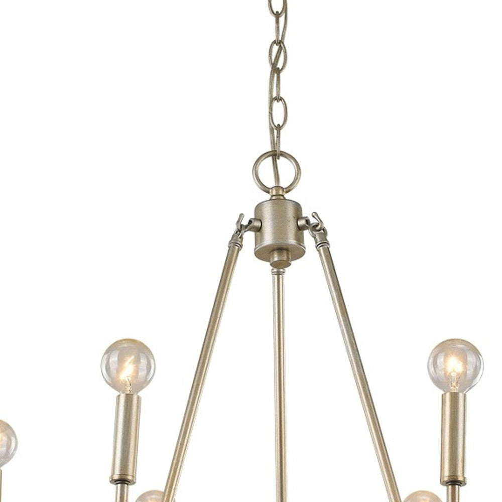 Reagan 6-Light Washed Gold Chandelier