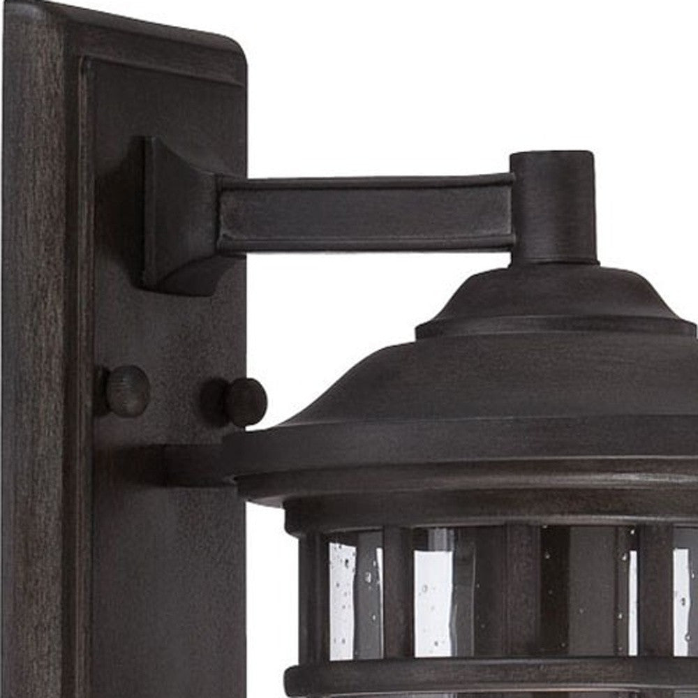 XL Matte Black Canister Wall Light