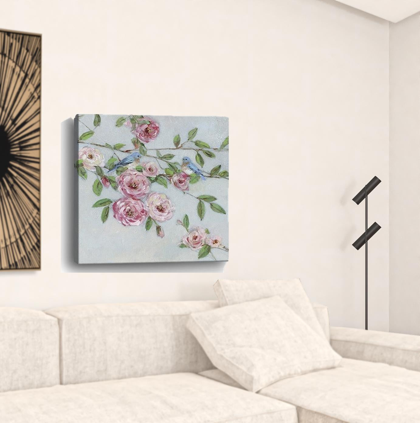 Small Pretty Pink Blooms Canvas Wall Art