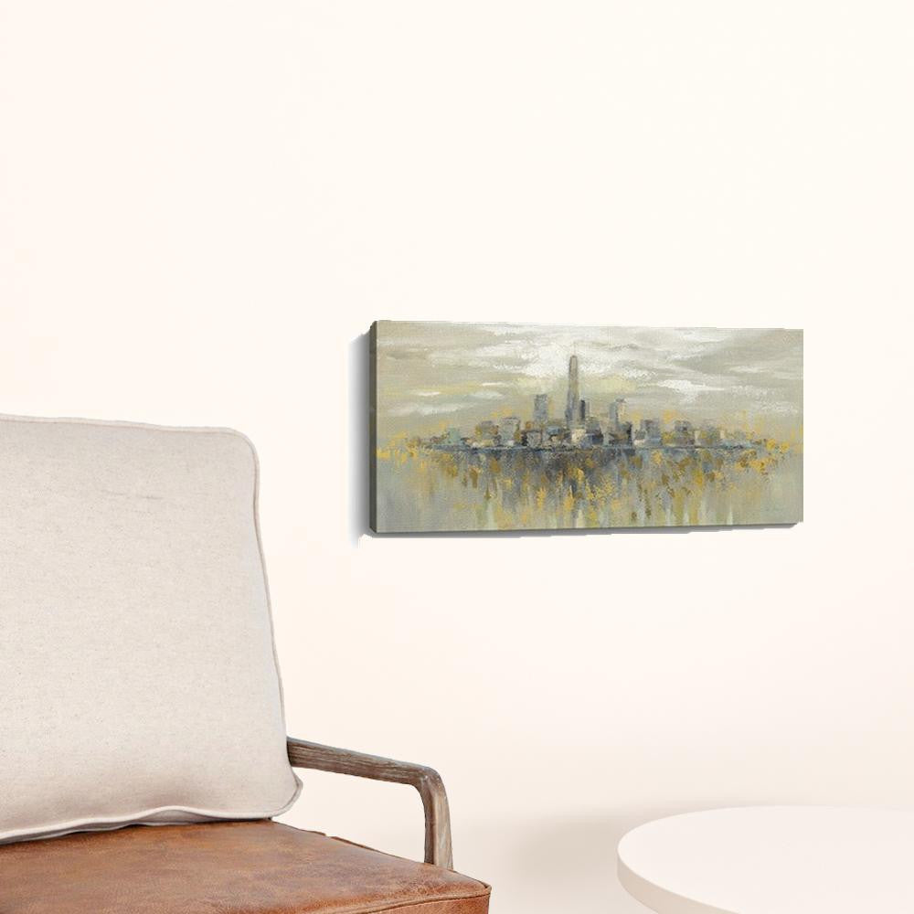 Artistic Manhattan City Skyline Unframed Print Wall Art