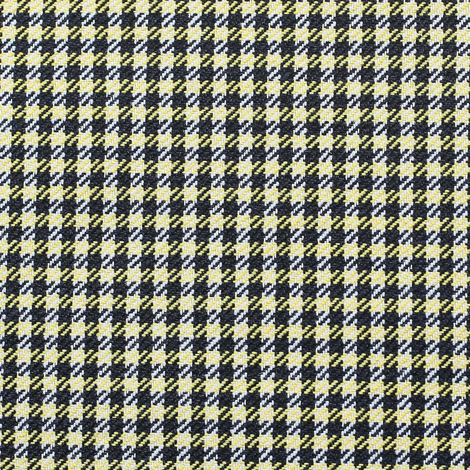 Yellow Houndstooth Lumbar Throw Pillow