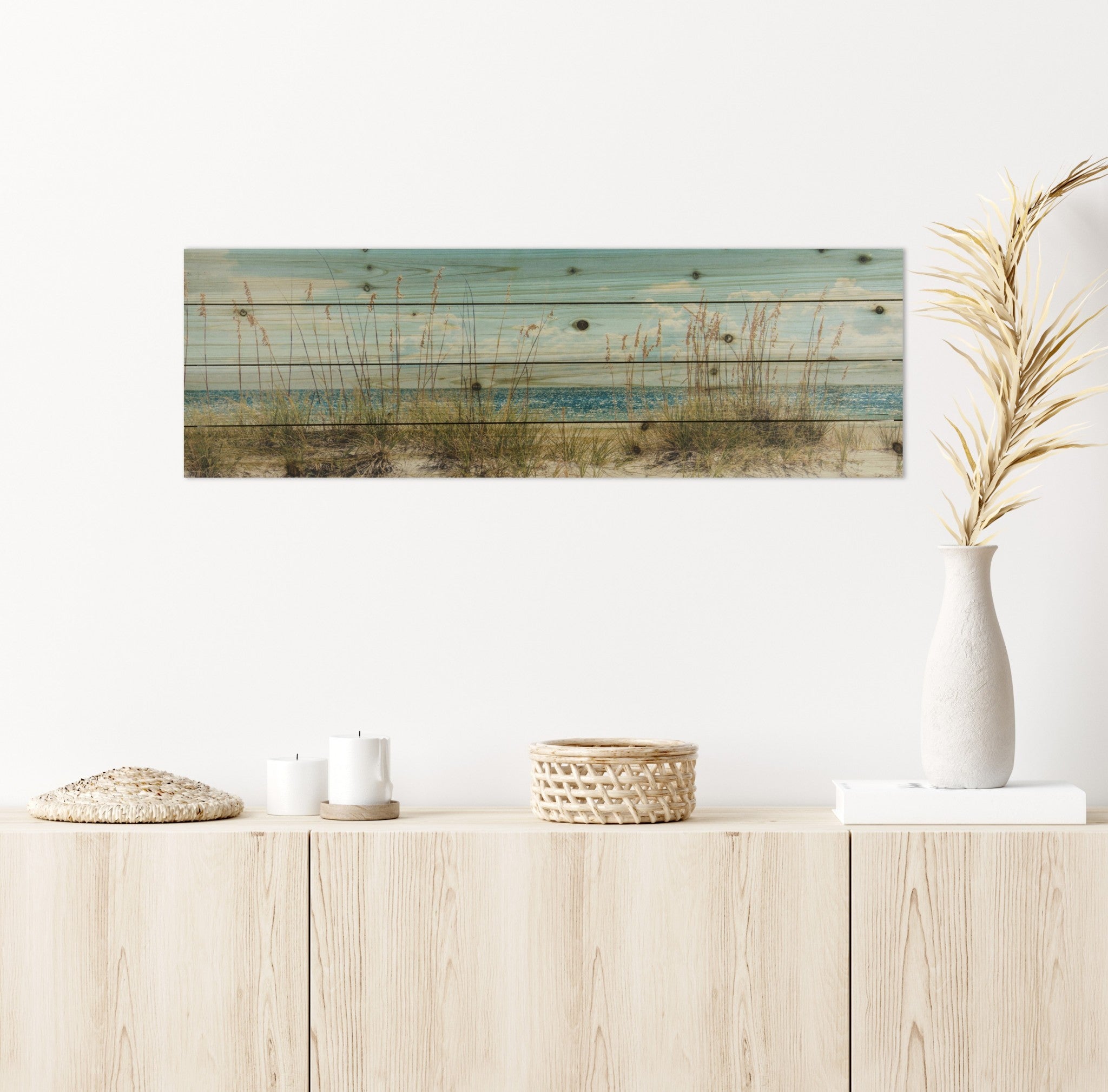 Long Ocean Sand Dunes Unframed Photograph Wall Art