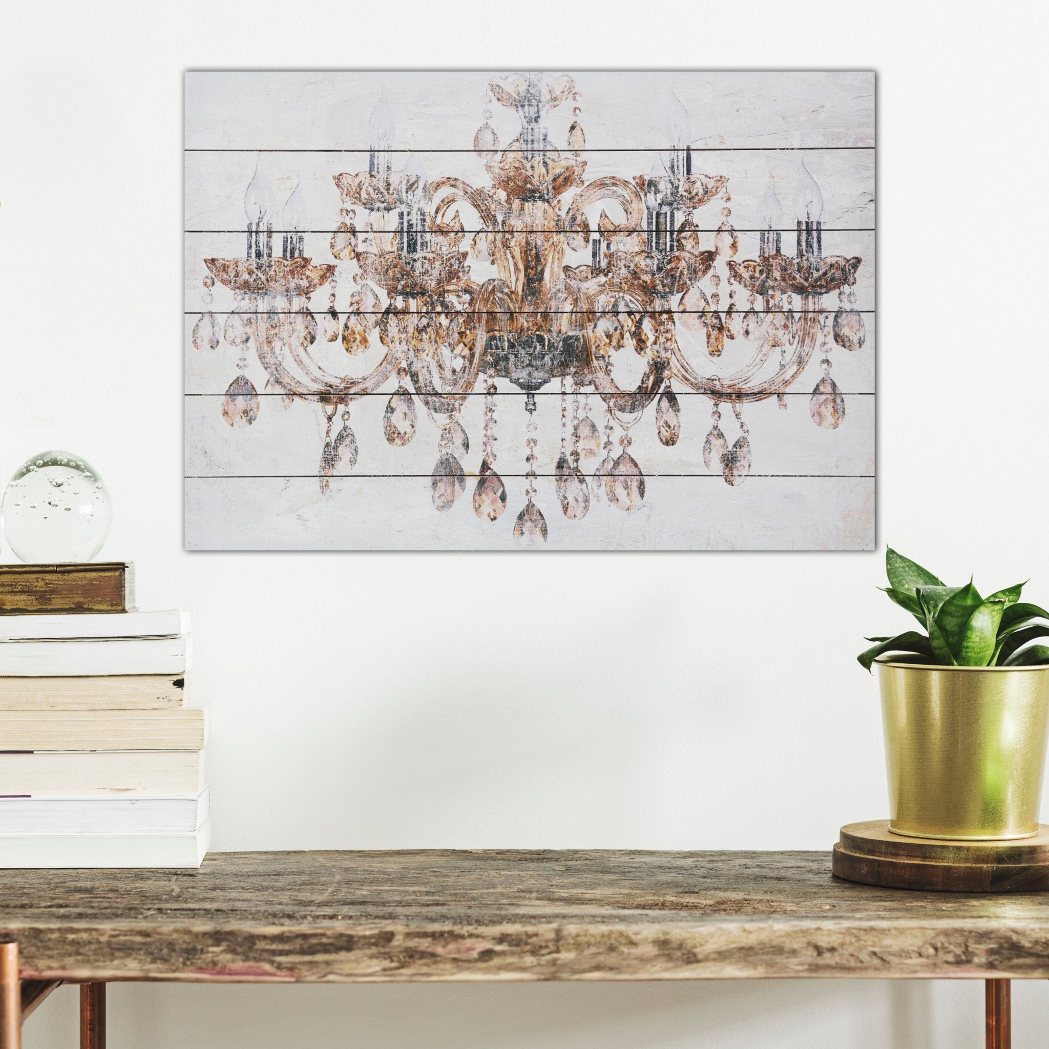 Luxurious Vintage Chandelier Unframed Graphic Wall Art