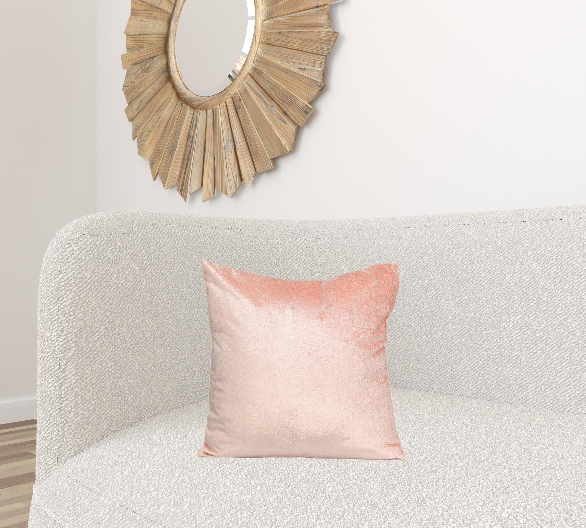 Transitional Pink Soft Touch Throw Pillow - Small