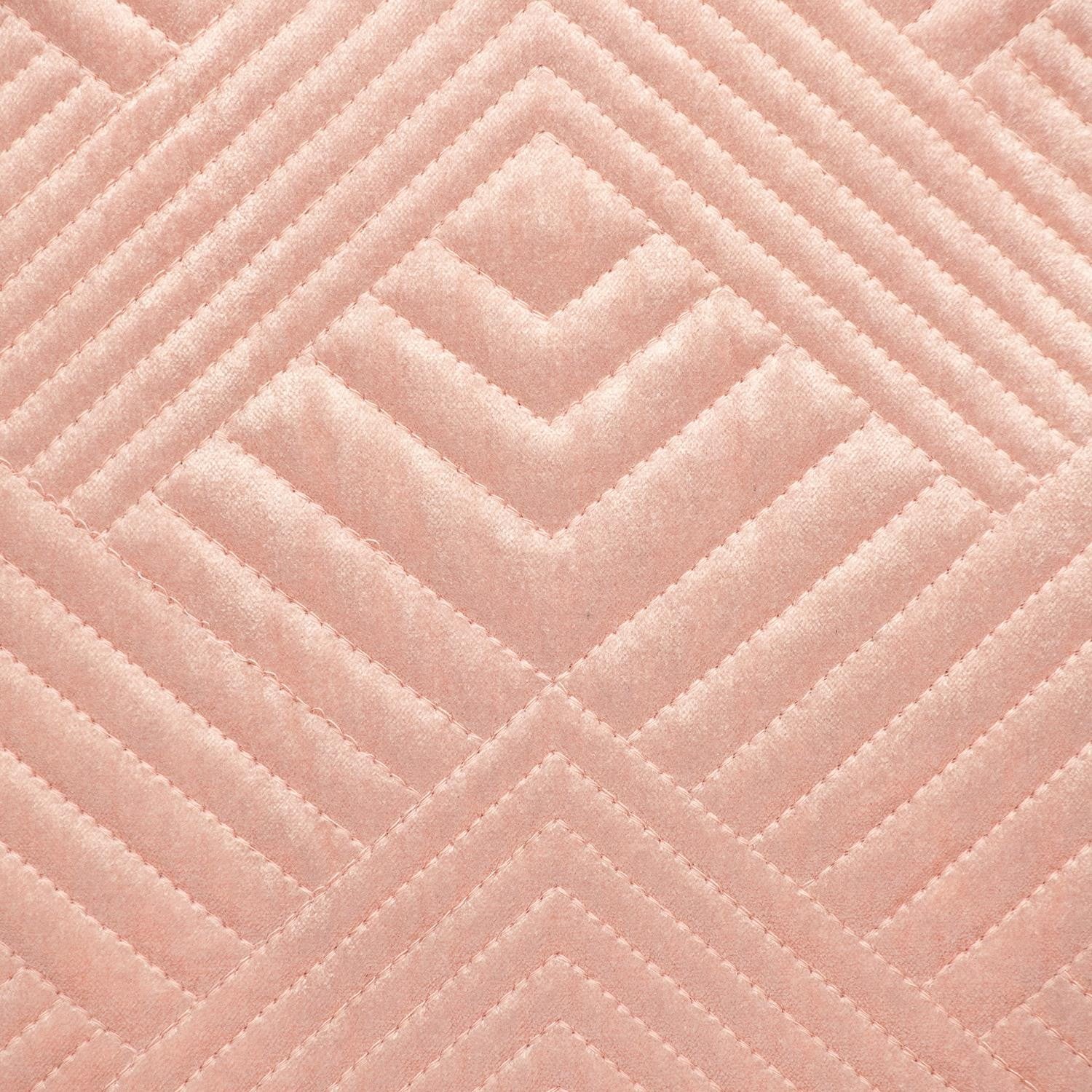 Transitional Pink Quilted Throw Pillow