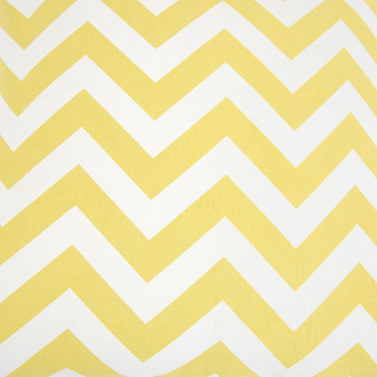 Yellow Ivory Chevron Down Filled Throw Pillow