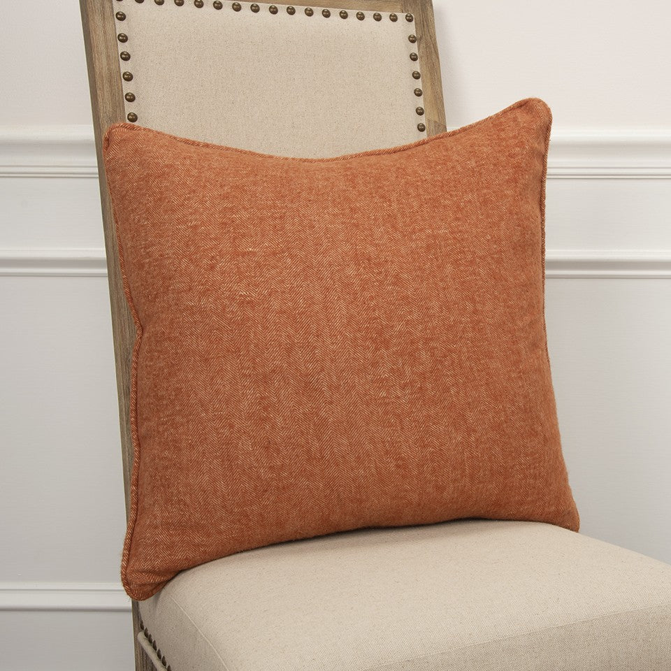 Orange Solid Classic Decorative Throw Pillow