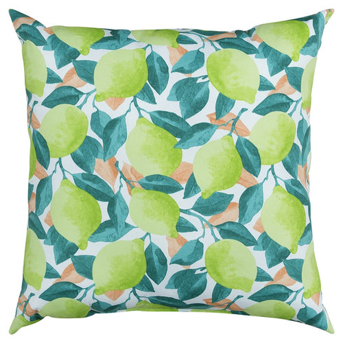 Green Lemon Tree Indoor Outdoor Throw Pillow