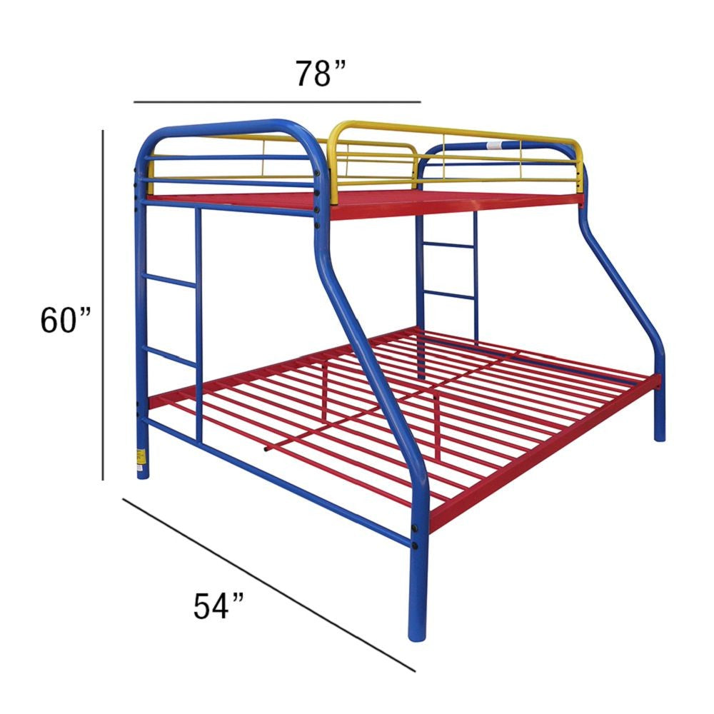 Colorful  Twin Over Full Size Bunk Bed