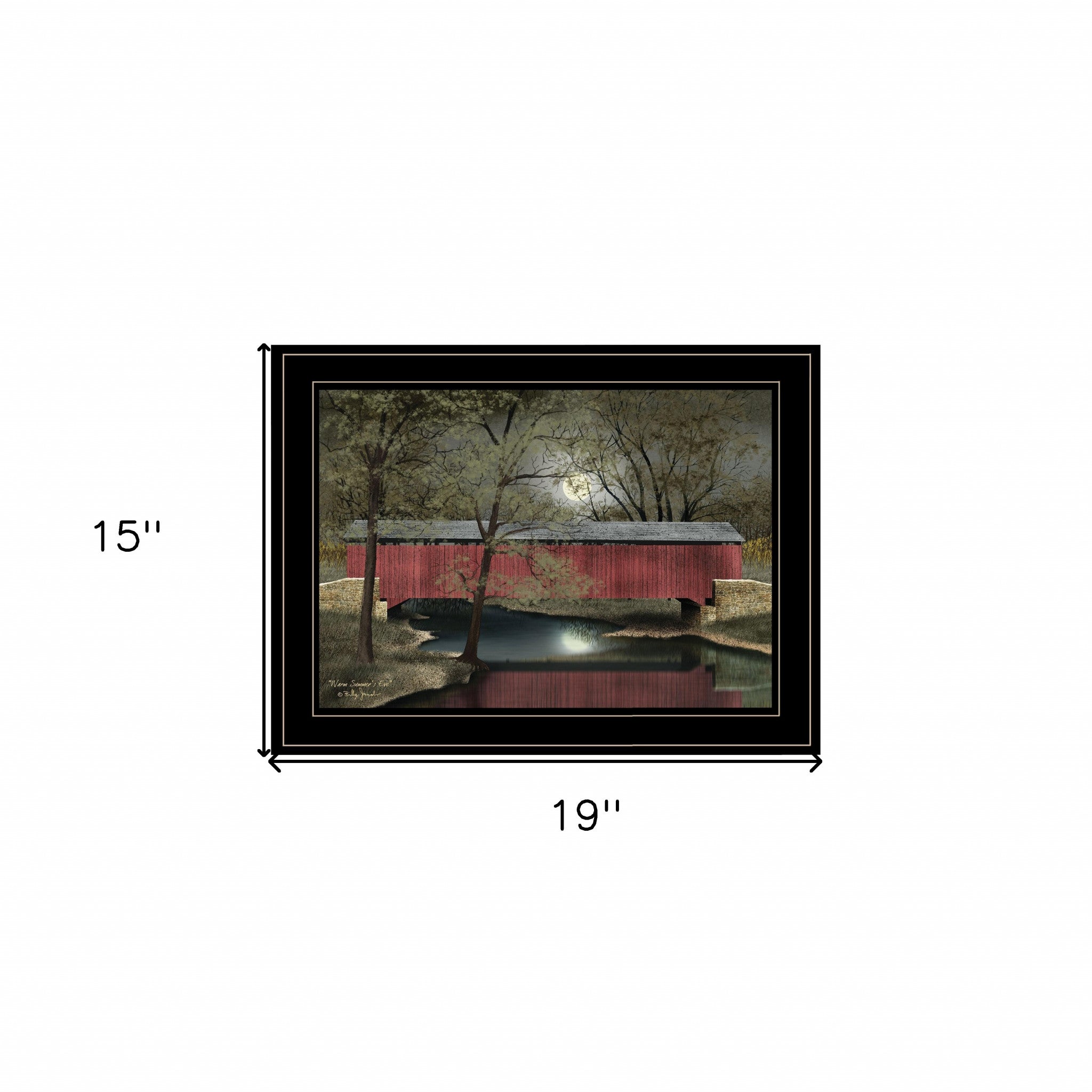 Warm Summers Eve 2 Black Framed Print Wall Art