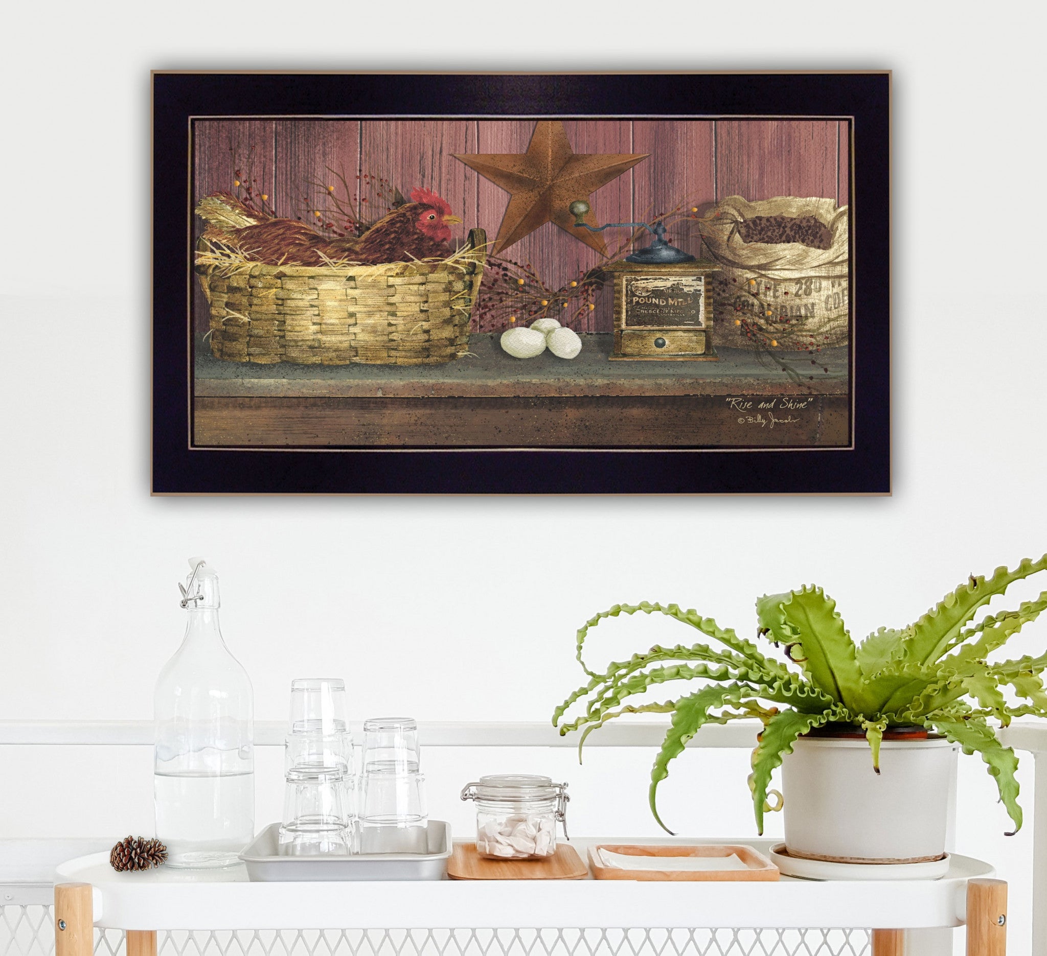 Rise And Shine 3 Black Framed Print Wall Art