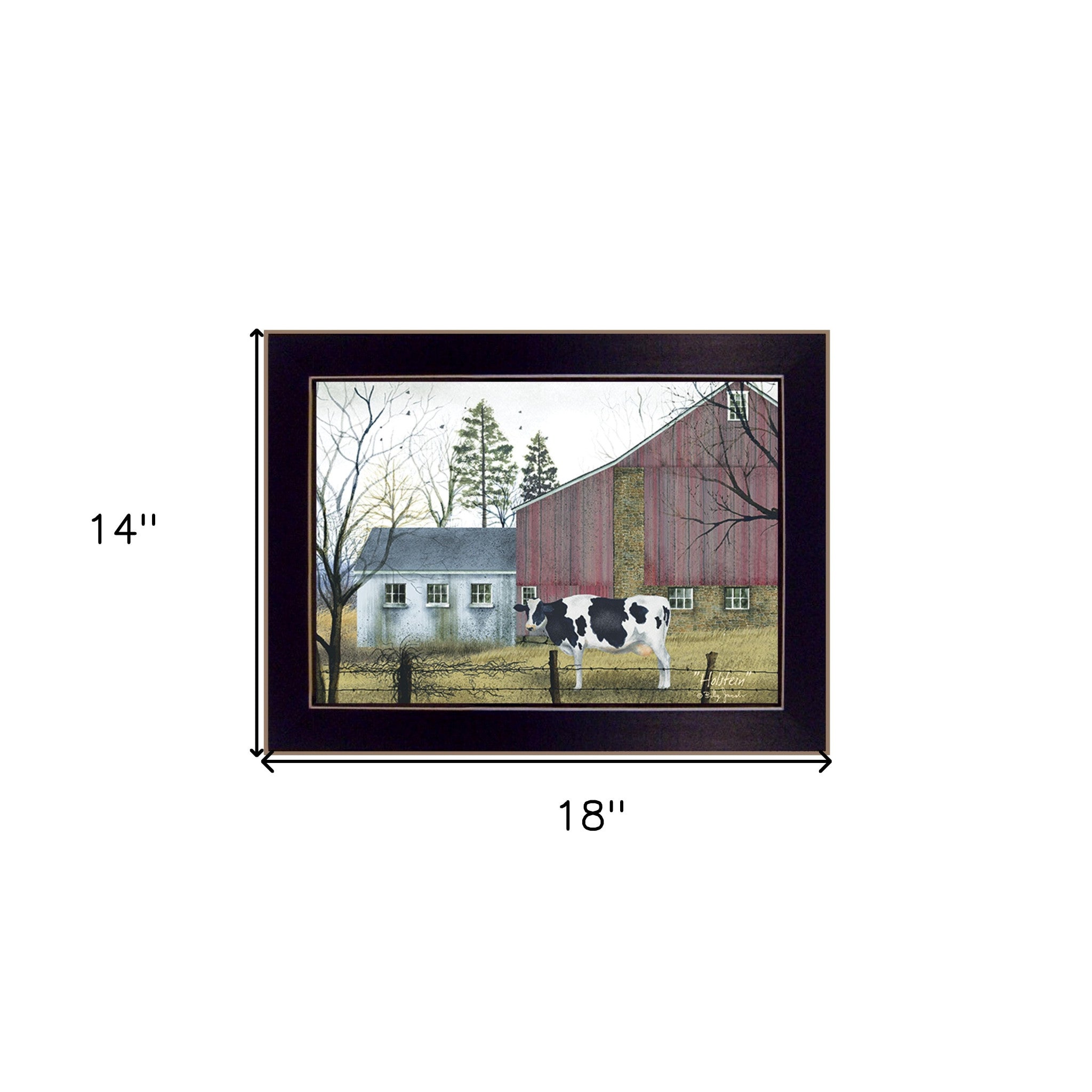 Holstein Black Framed Print Wall Art