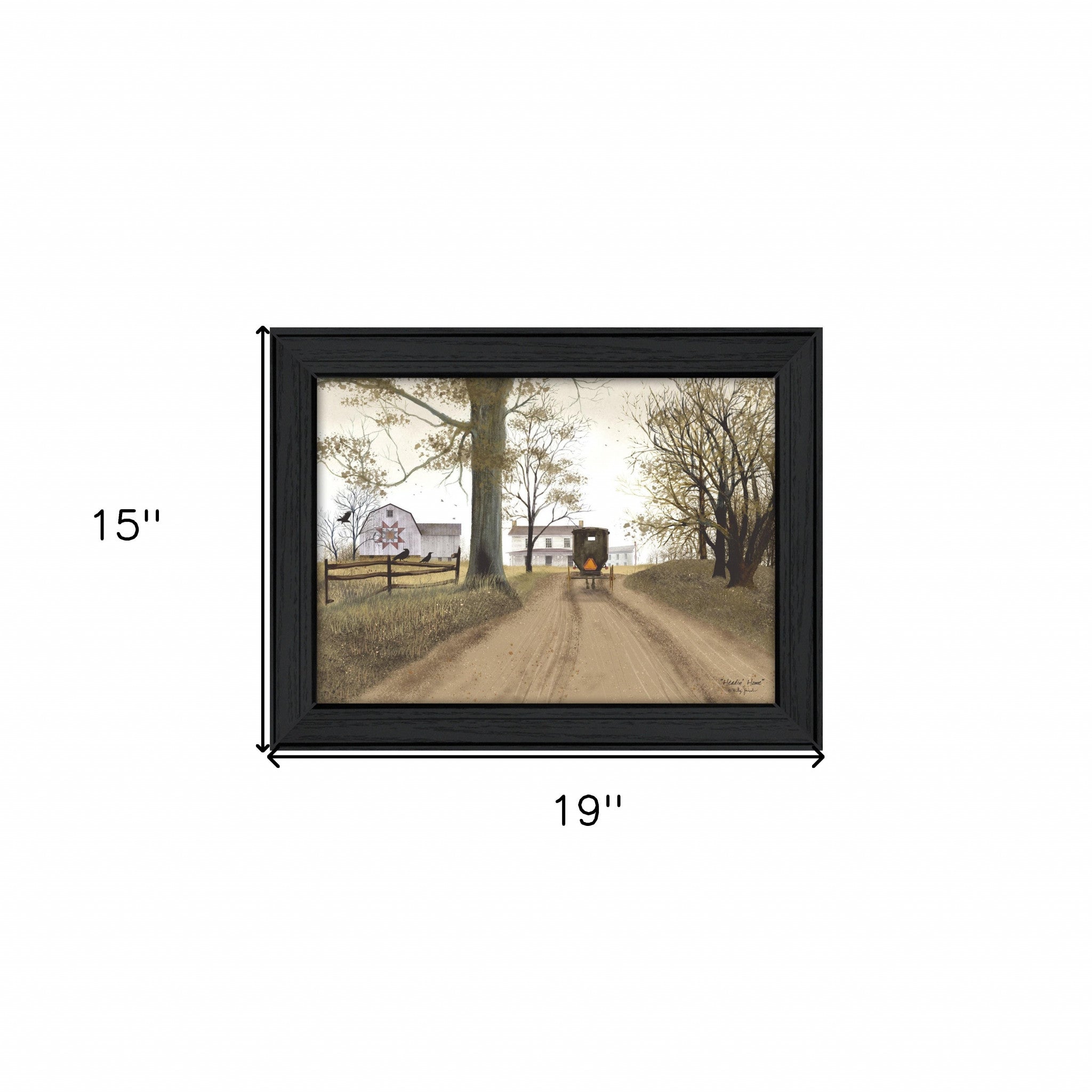 Headin Home 6 Black Framed Print Wall Art