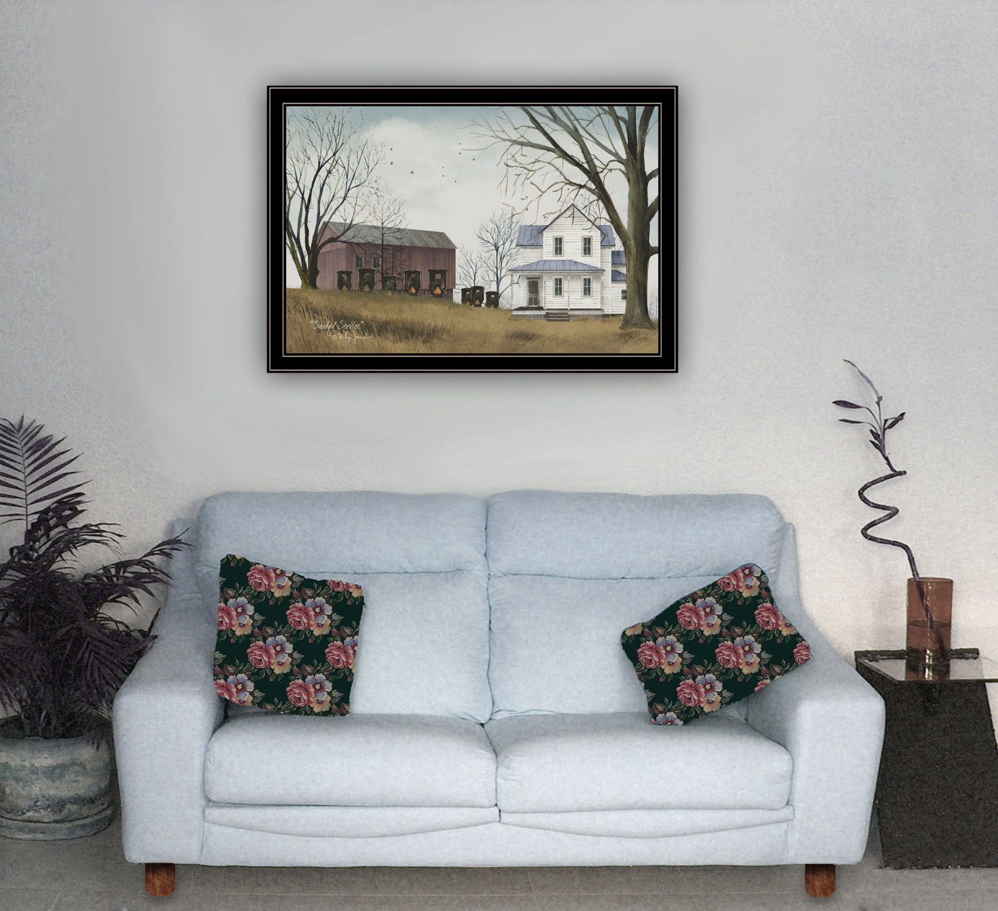 Sunday Service 4 Black Framed Print Wall Art