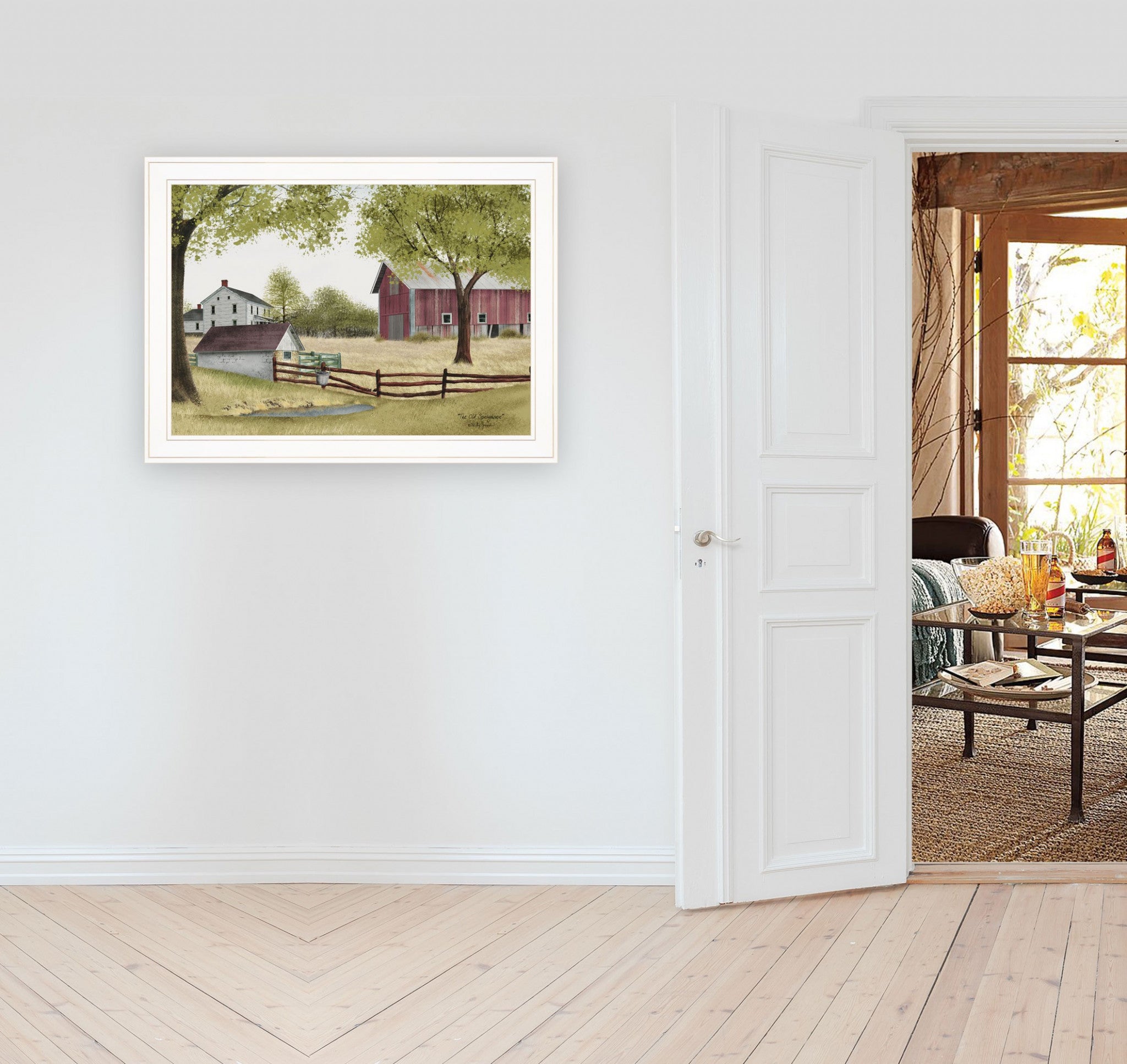 The Old Spring House 3 White Framed Print Wall Art