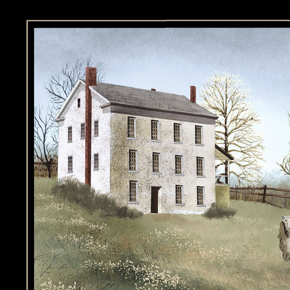 Spring At White House Farm 2 Black Framed Print Wall Art