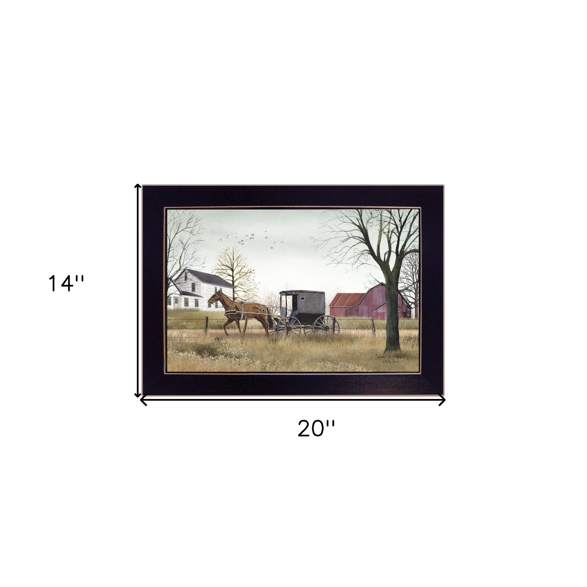 Goin To Market 4 Black Framed Print Wall Art