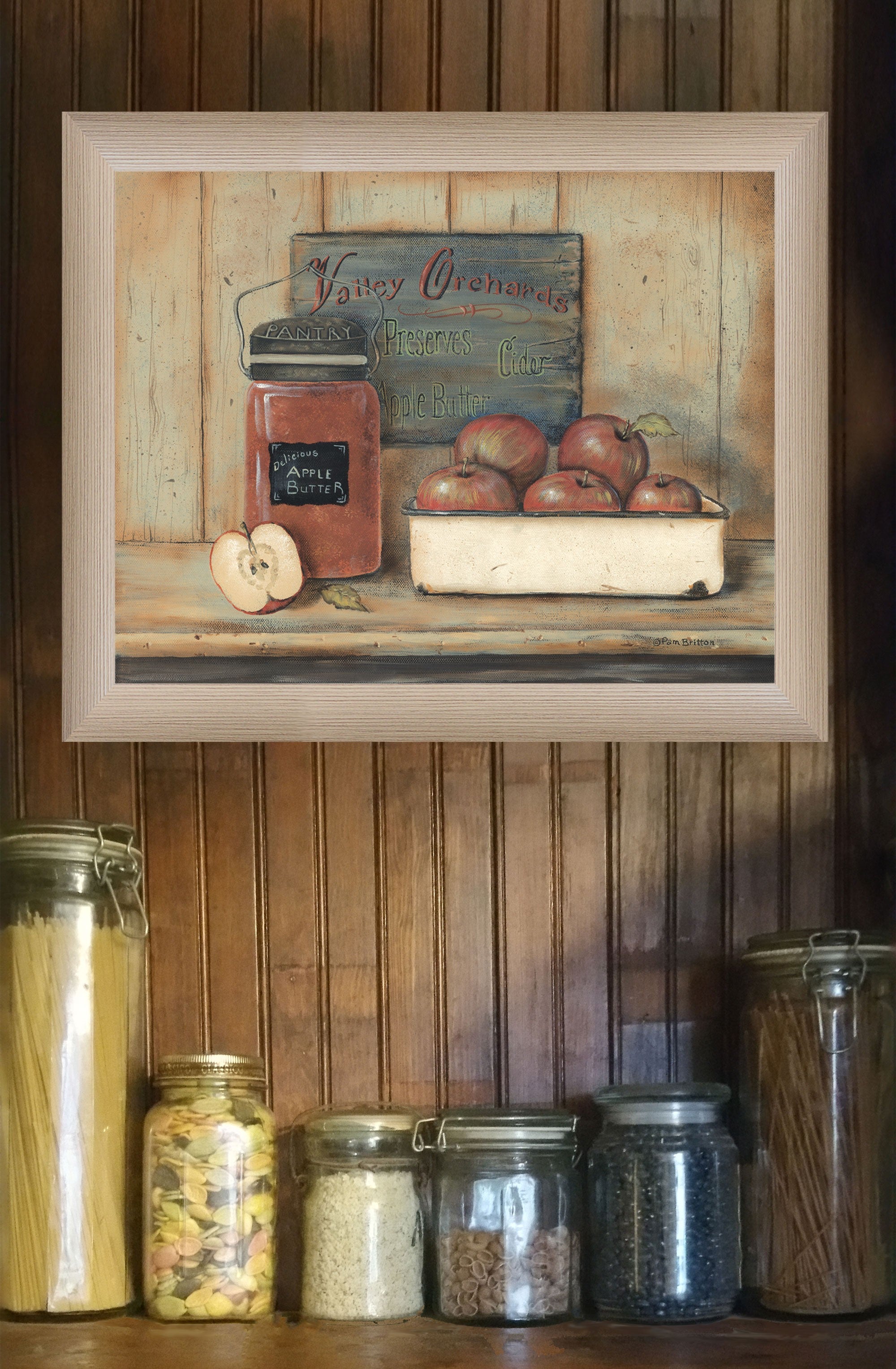 Apple Butter 1 Brown Framed Print Wall Art