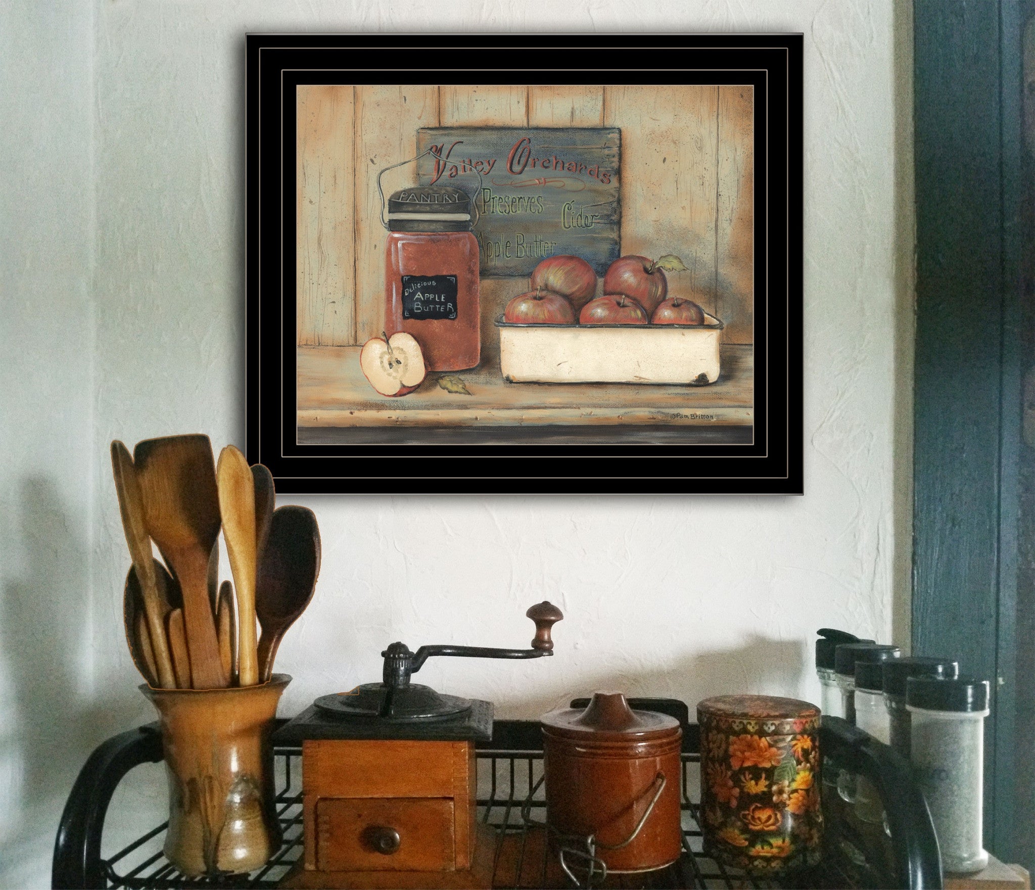 Apple Butter 2 Black Framed Print Wall Art