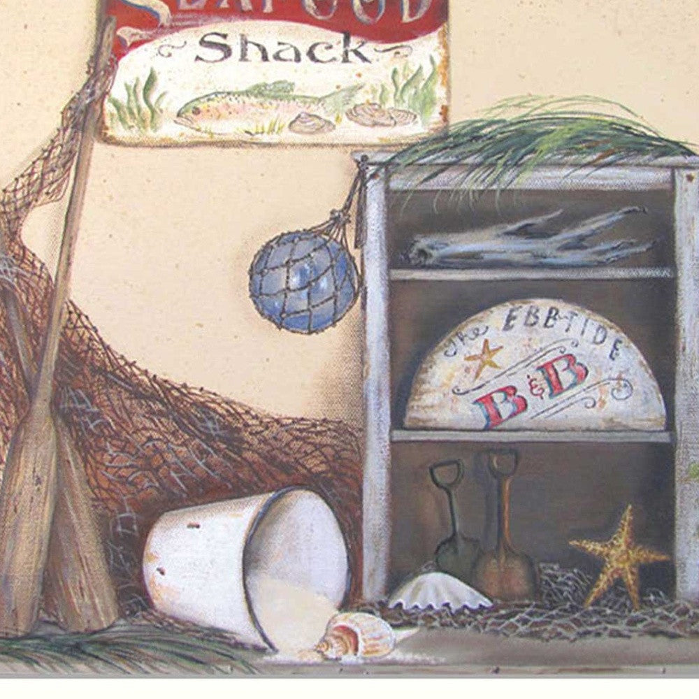 Seafood Shack White Print Picture Frame Wall Art