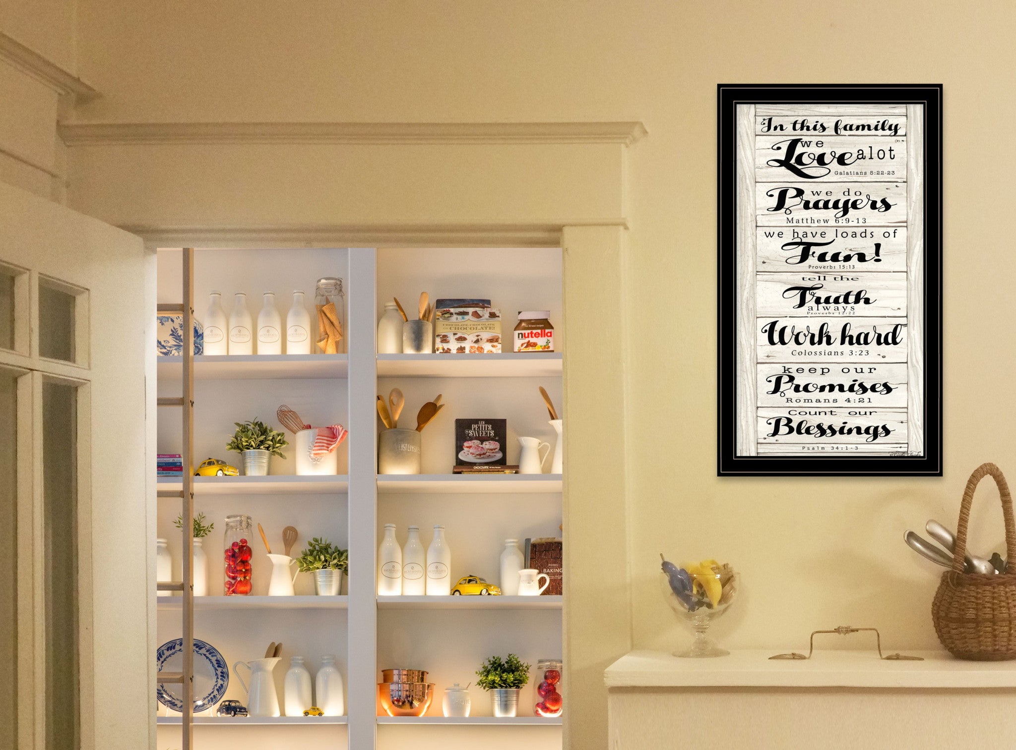 In This Family 2 Black Framed Print Wall Art